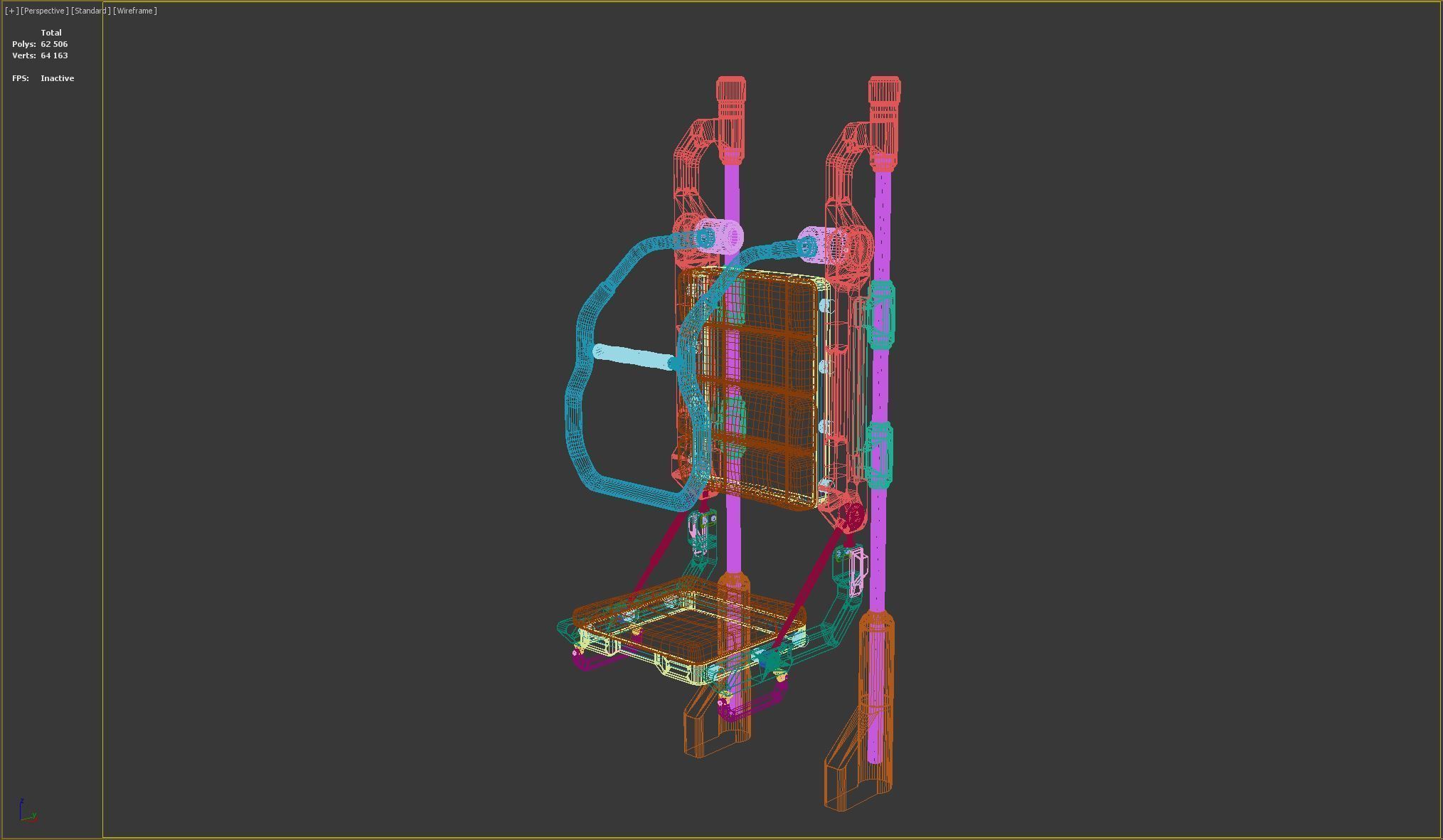 Sci Fi Transport Chair 3D model_13