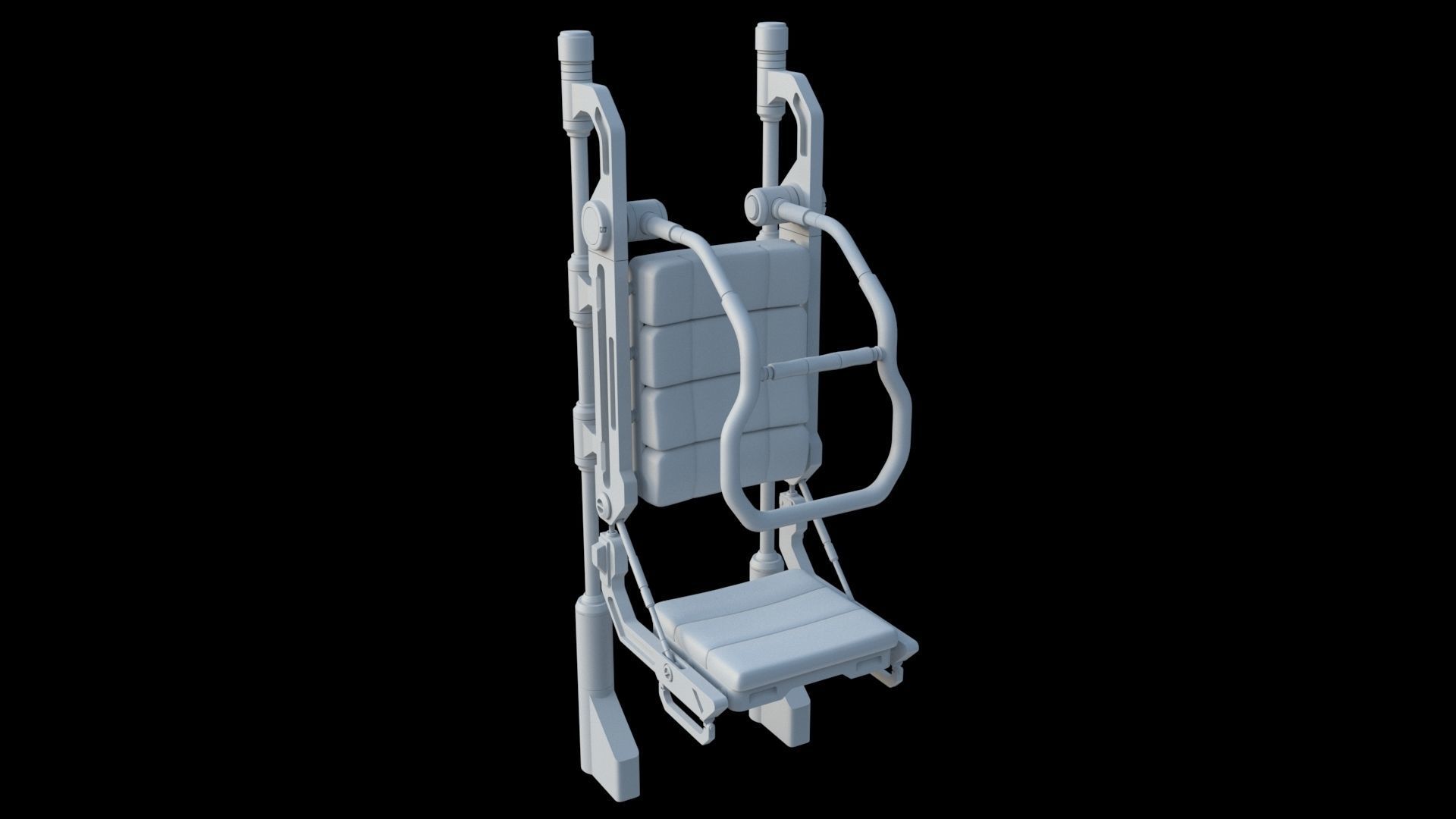 Sci Fi Transport Chair 3D model_1