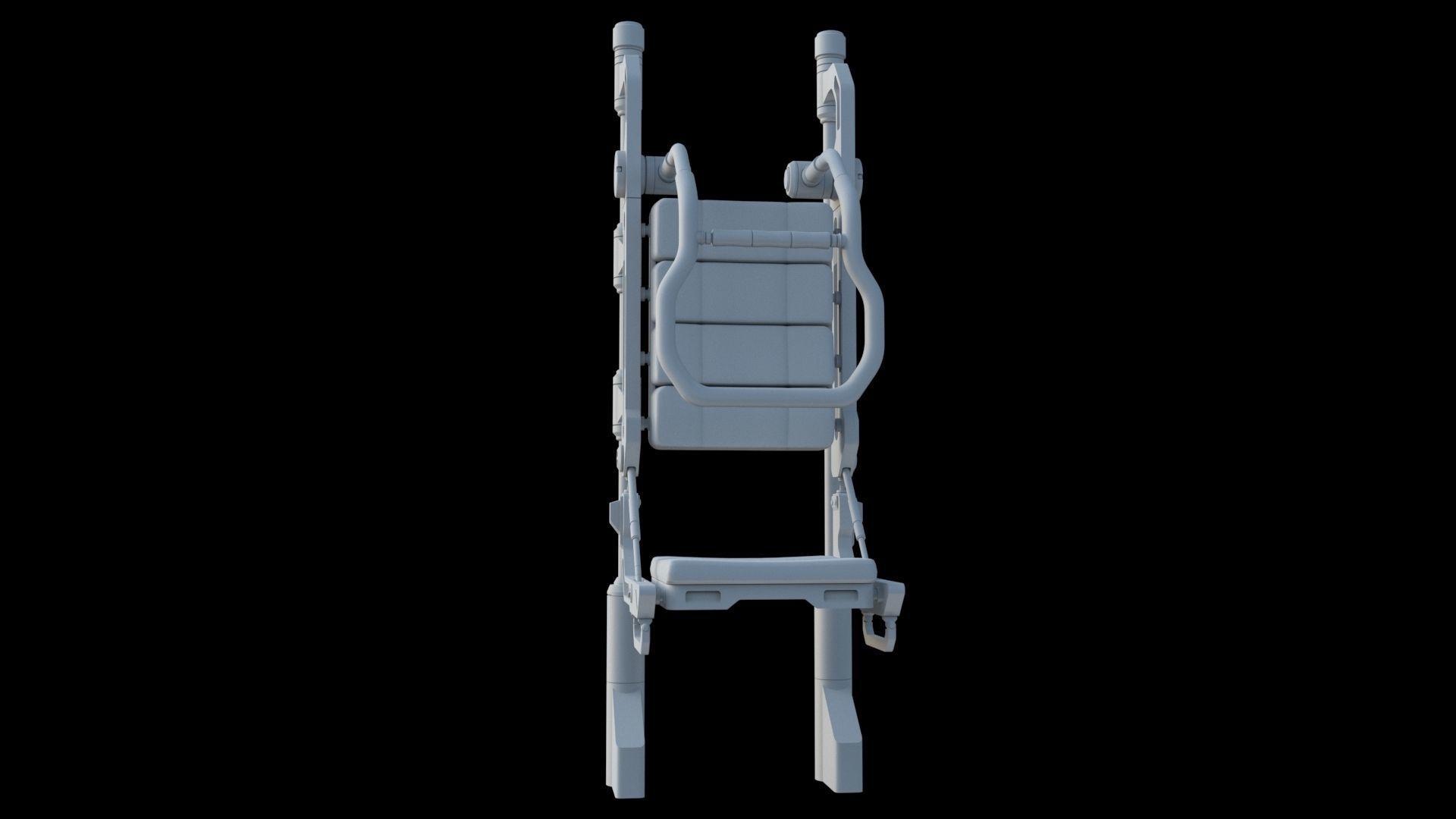 Sci Fi Transport Chair 3D model_8