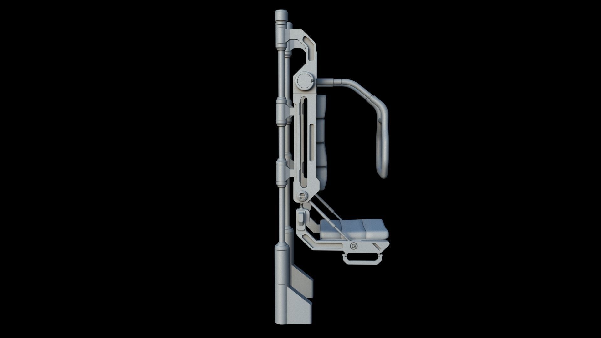 Sci Fi Transport Chair 3D model_6