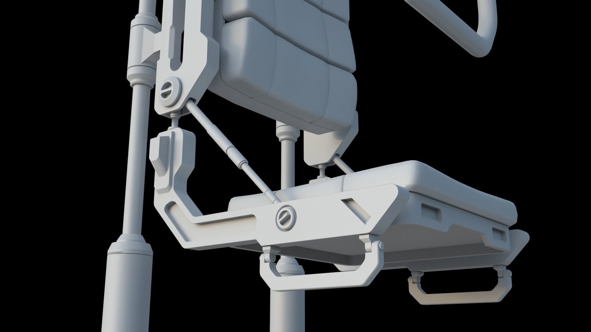 Sci Fi Transport Chair 3D model_10