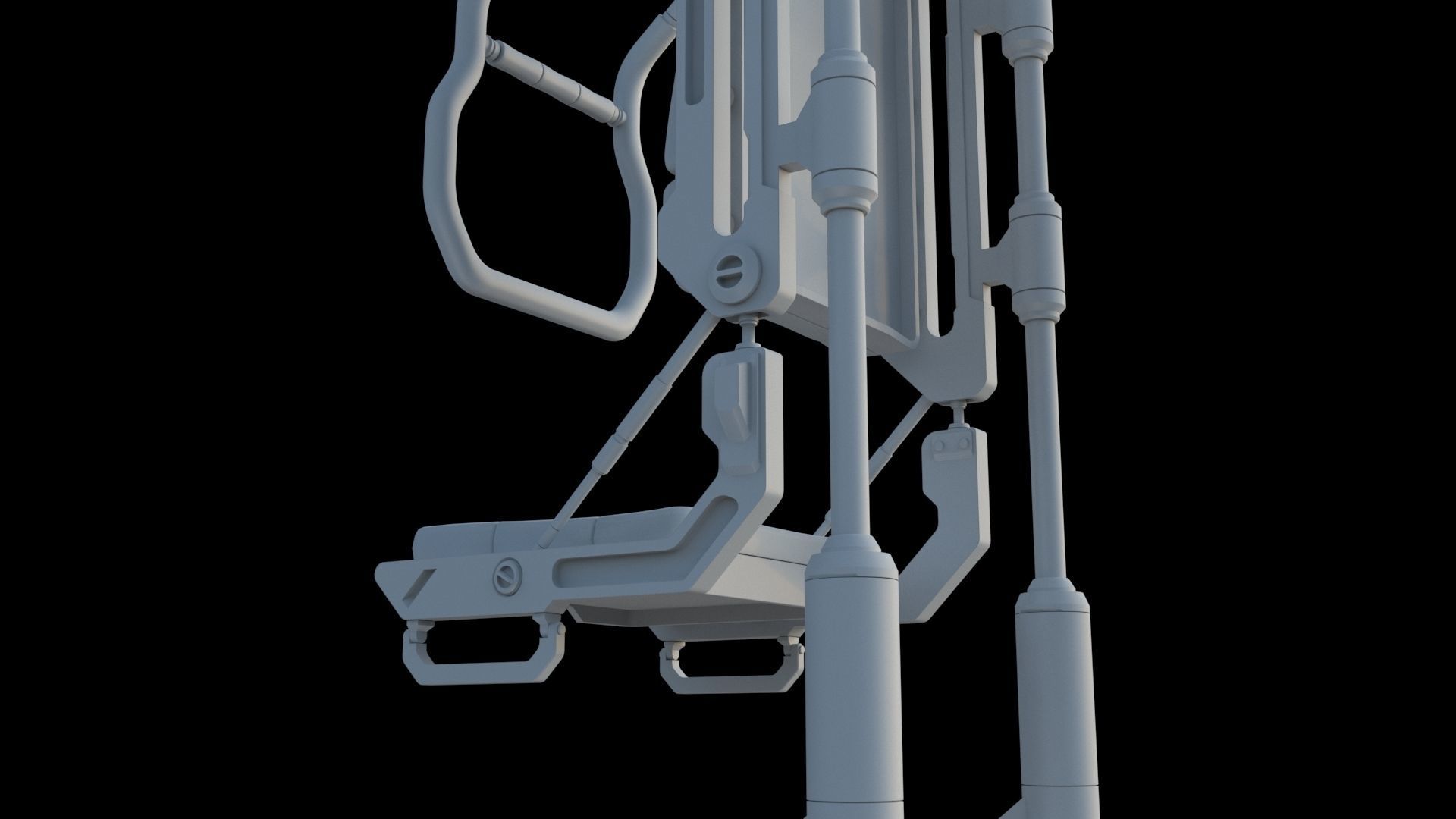 Sci Fi Transport Chair 3D model_12