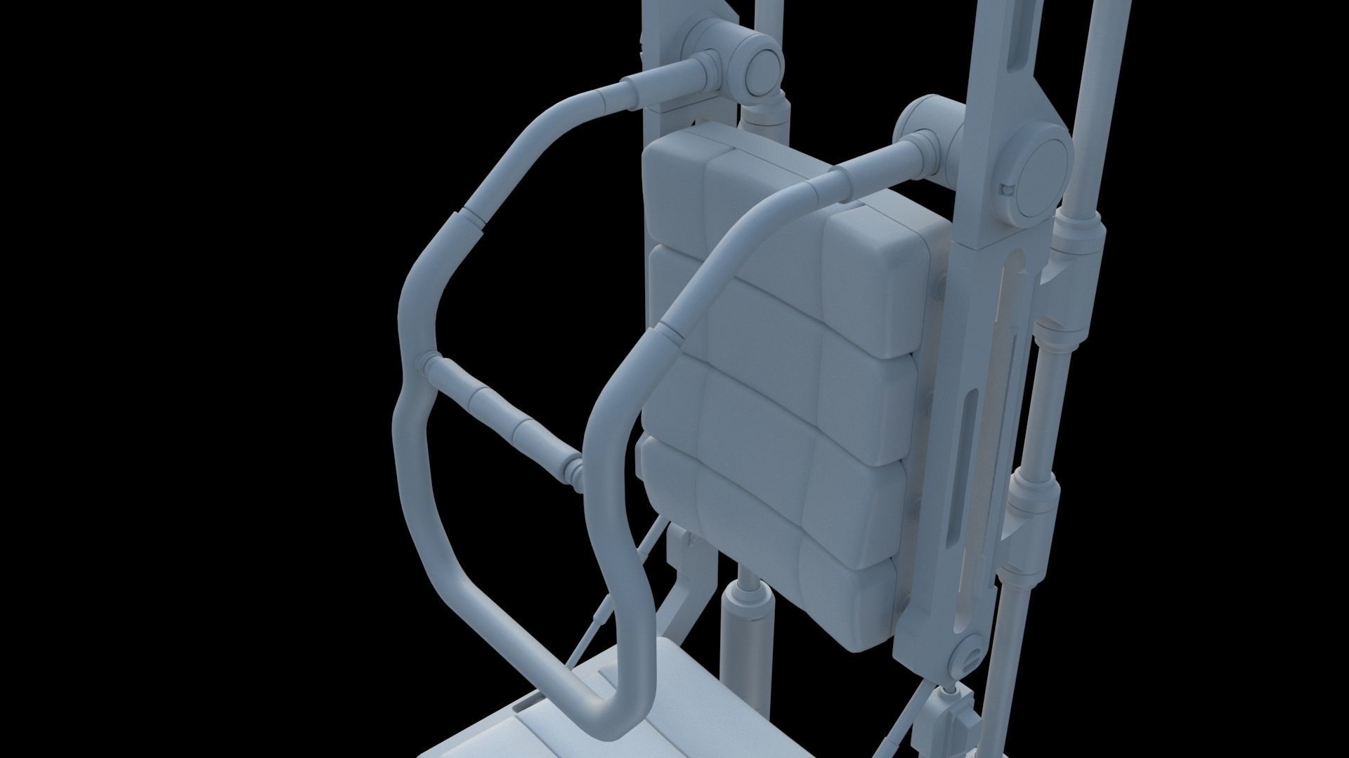 Sci Fi Transport Chair 3D model_11