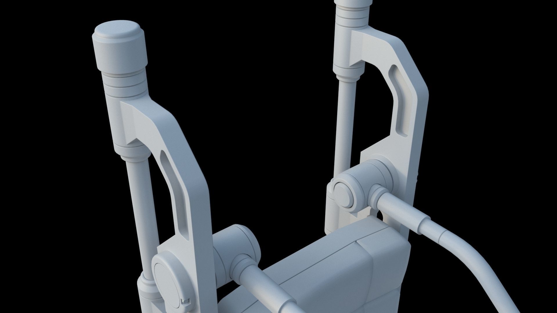 Sci Fi Transport Chair 3D model_9