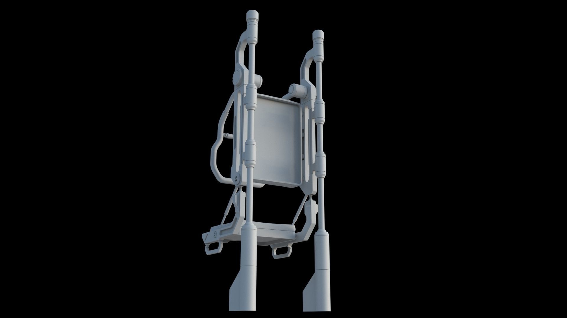 Sci Fi Transport Chair 3D model_4