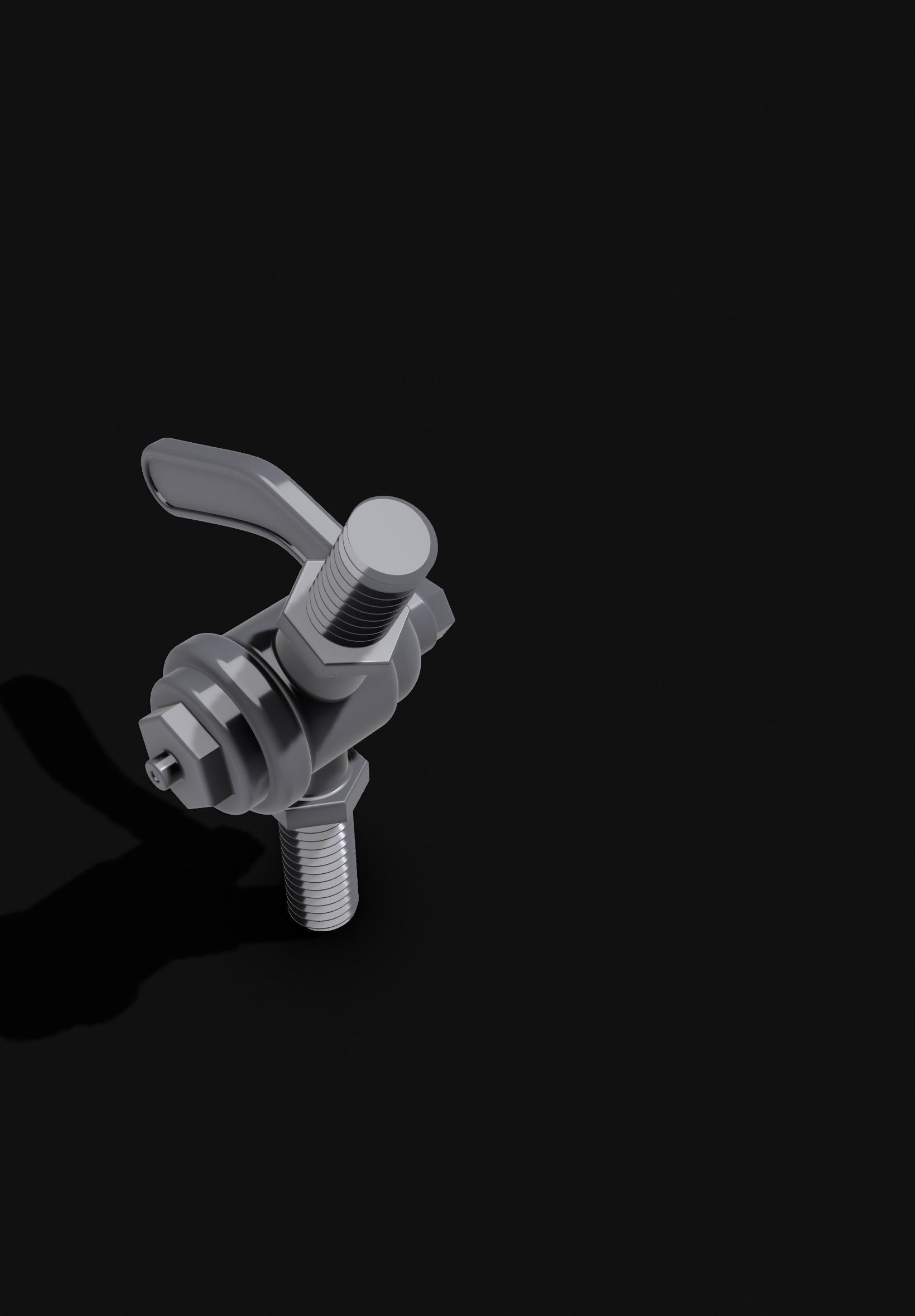 brake valve 3D print model_2