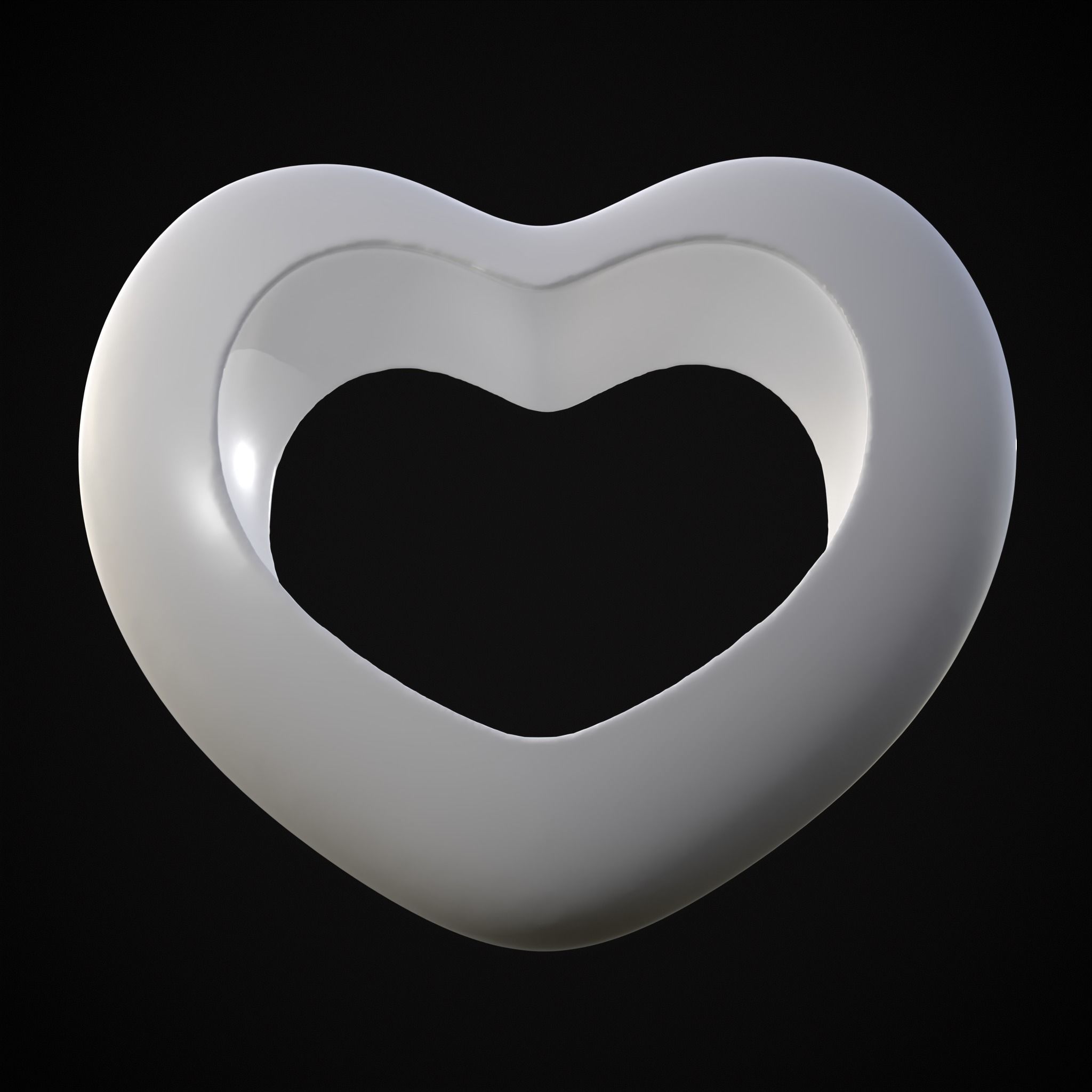 Heart With Heart Hole 3D Print 3D print model_13