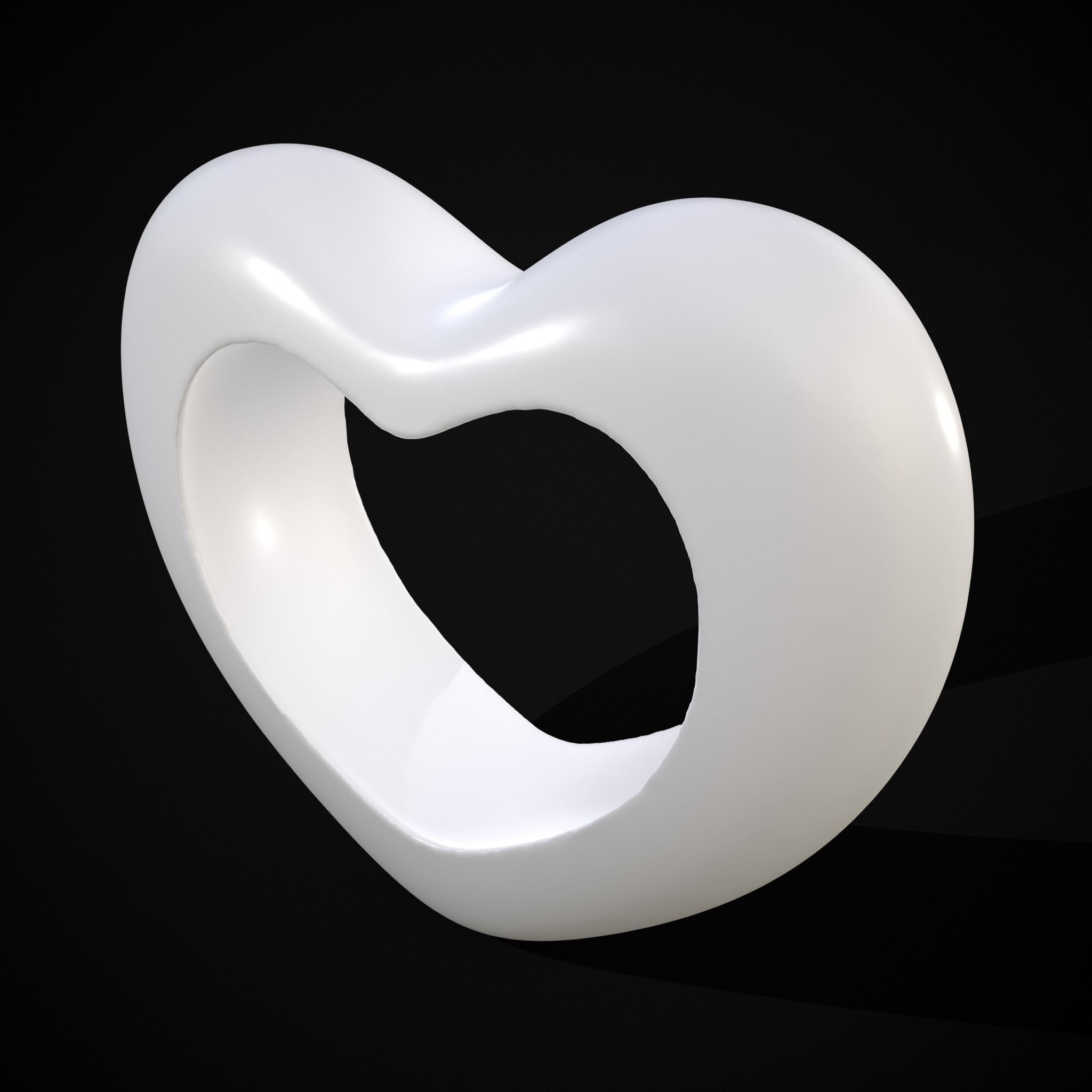 Heart With Heart Hole 3D Print 3D print model_15