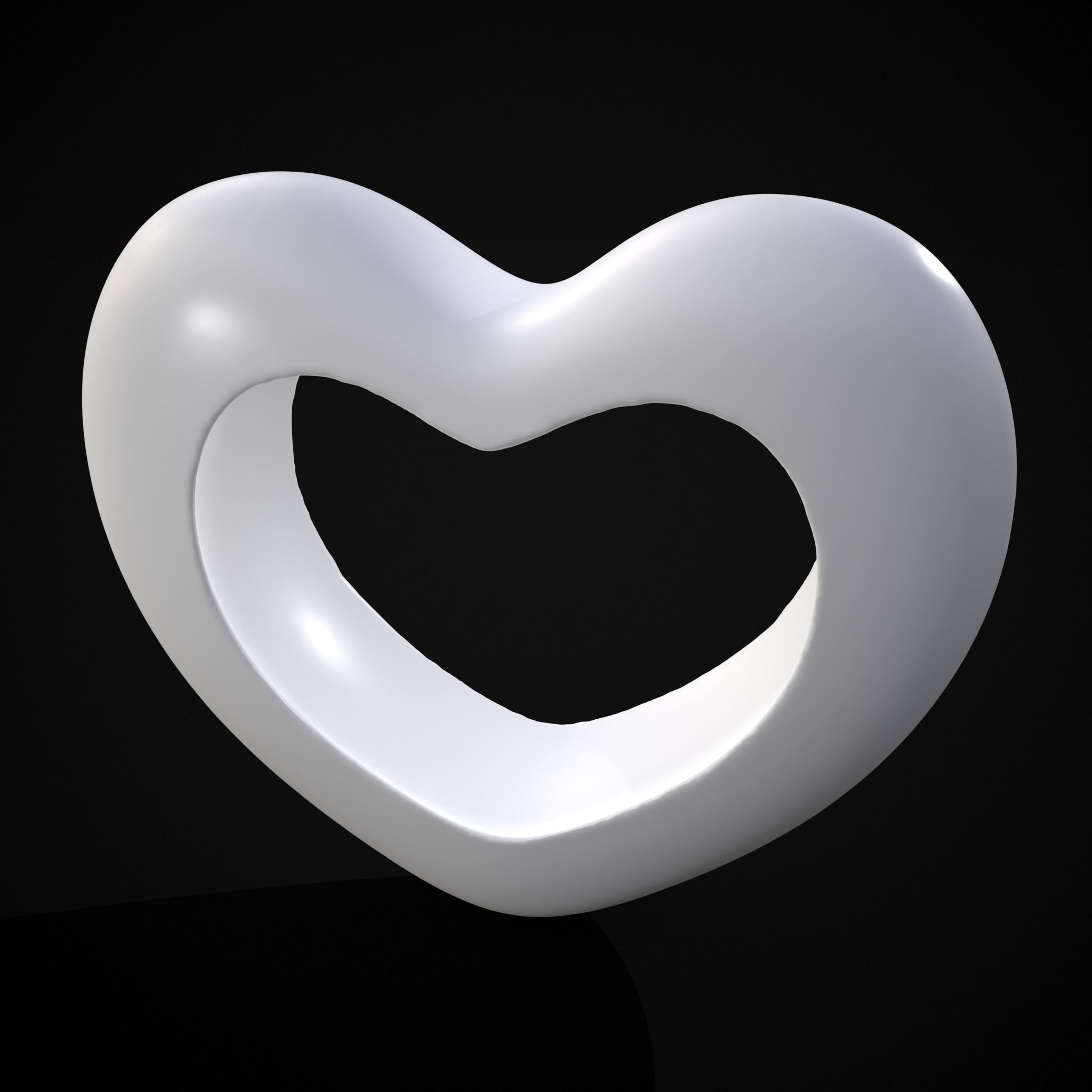 Heart With Heart Hole 3D Print 3D print model_19