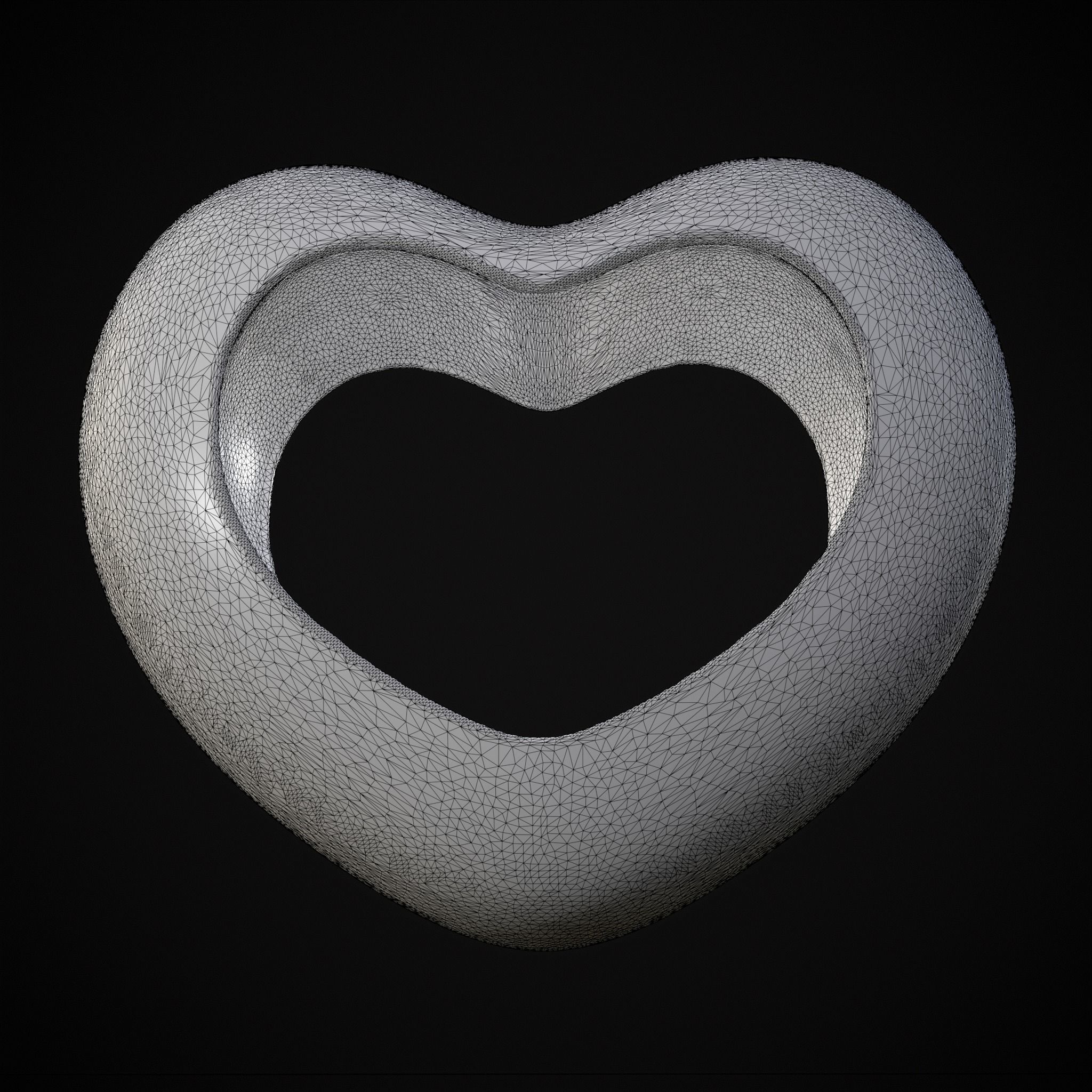 Heart With Heart Hole 3D Print 3D print model_14