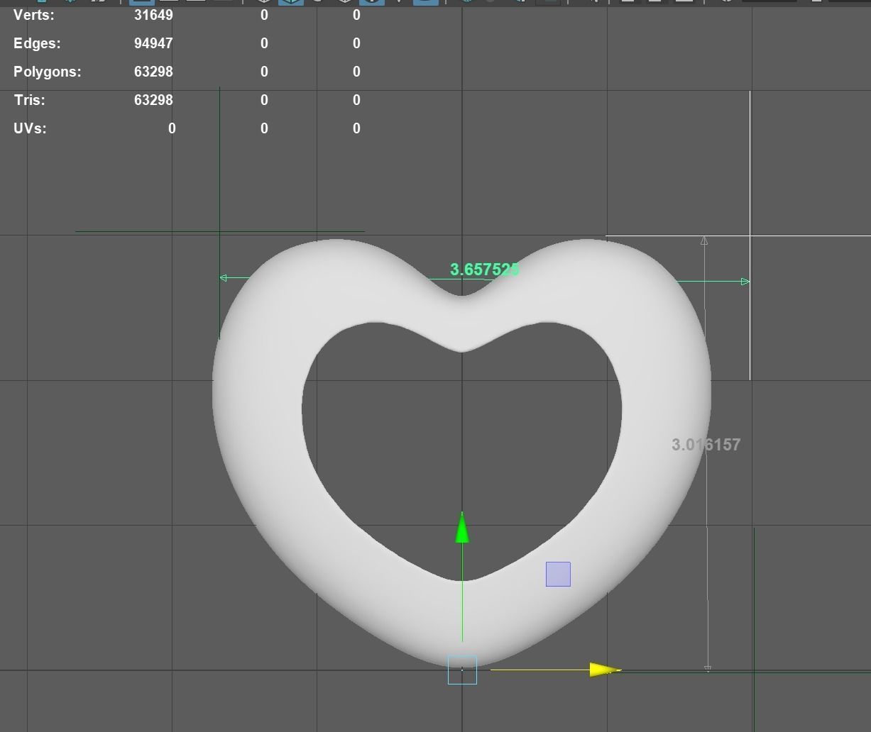 Heart With Heart Hole 3D Print 3D print model_22