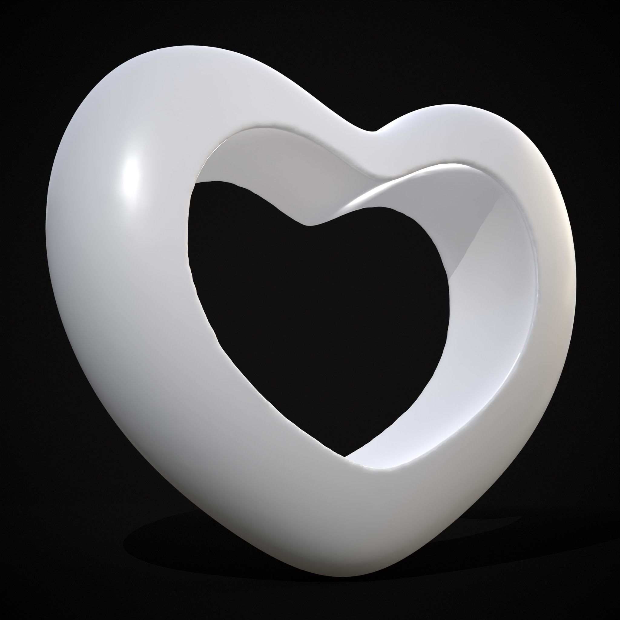 Heart With Heart Hole 3D Print 3D print model_17