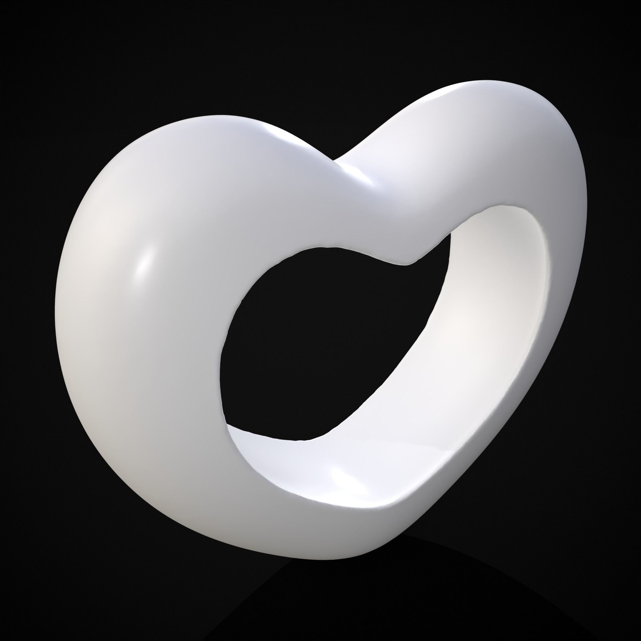 Heart With Heart Hole 3D Print 3D print model_11