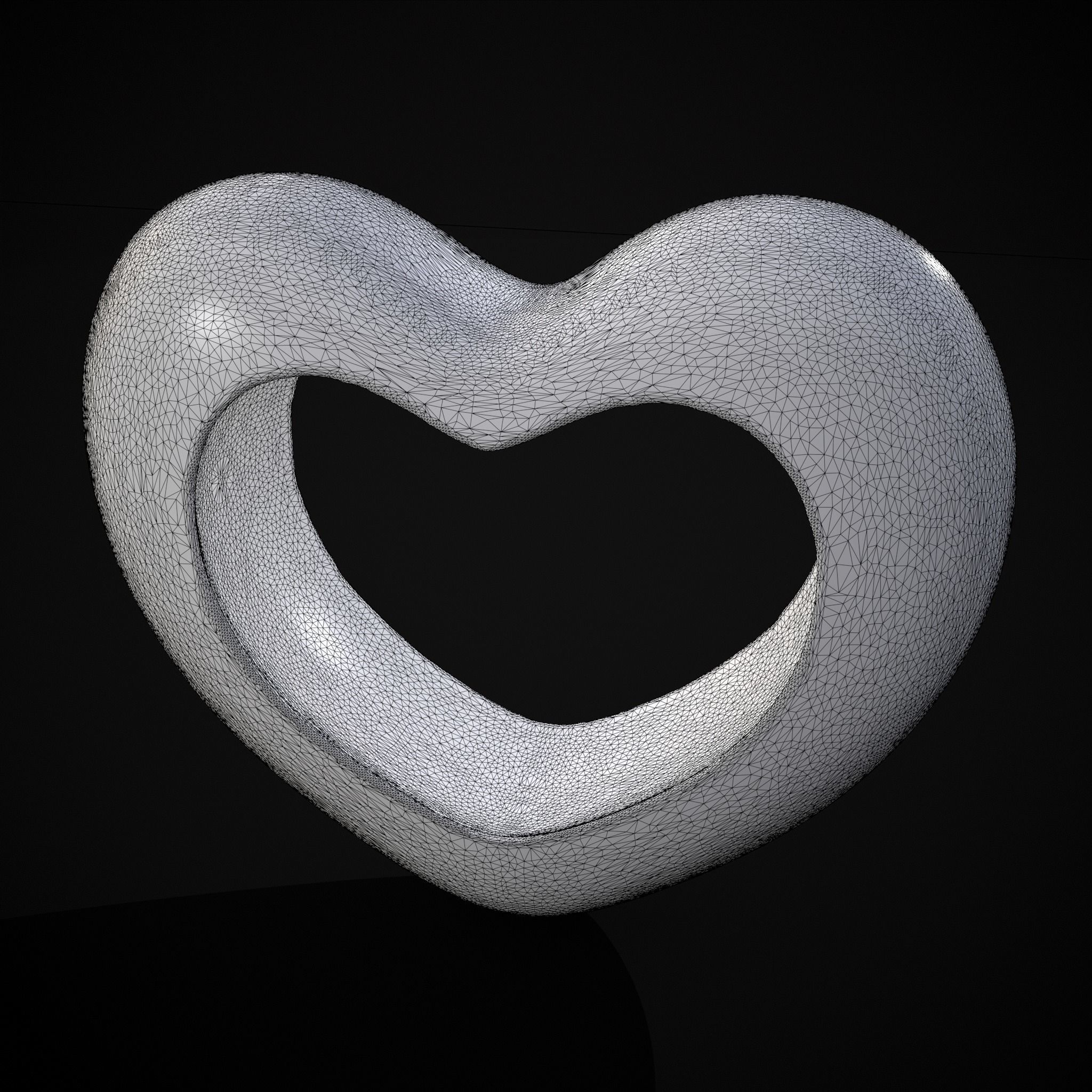 Heart With Heart Hole 3D Print 3D print model_20