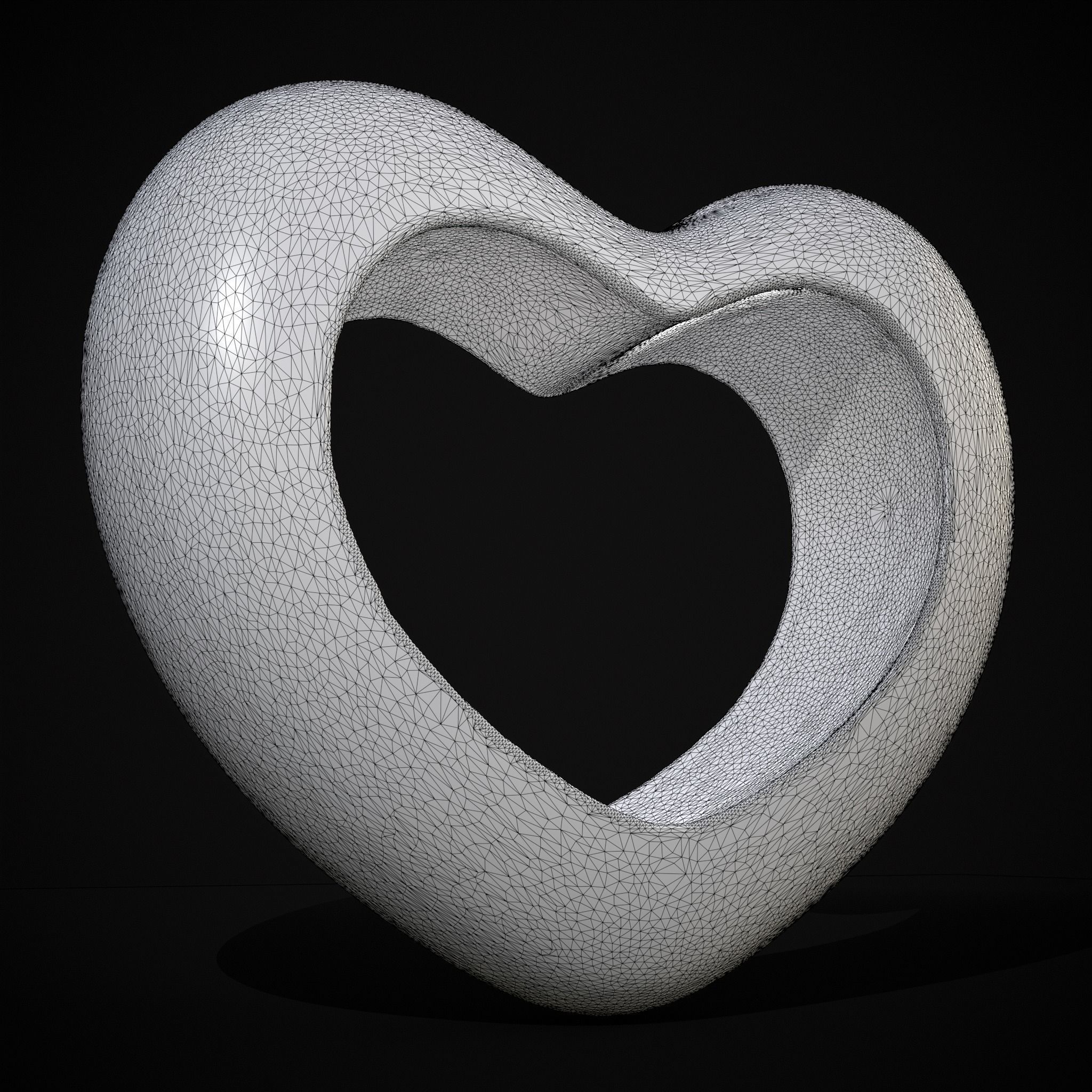 Heart With Heart Hole 3D Print 3D print model_18