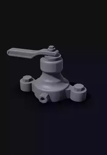 Locomotive brake valve  3D print model