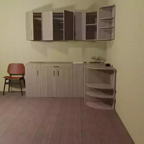 kitchen with cabinets and drawers