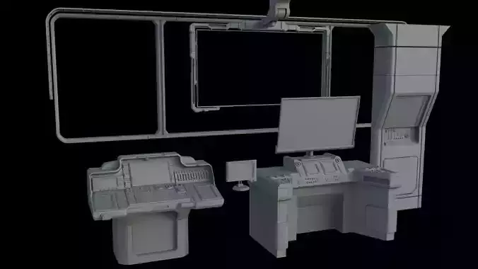 Sci-Fi Control Panels 3D model