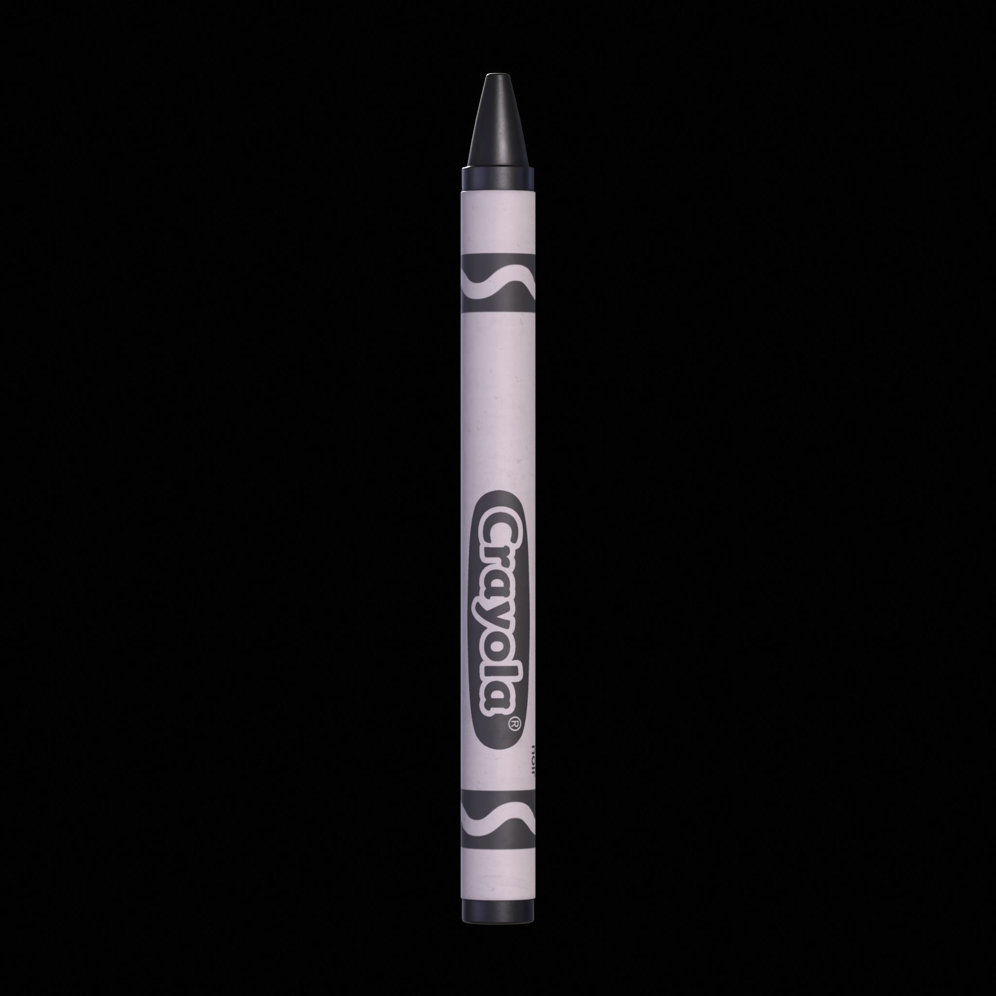 Crayons Low-poly 3D model_16