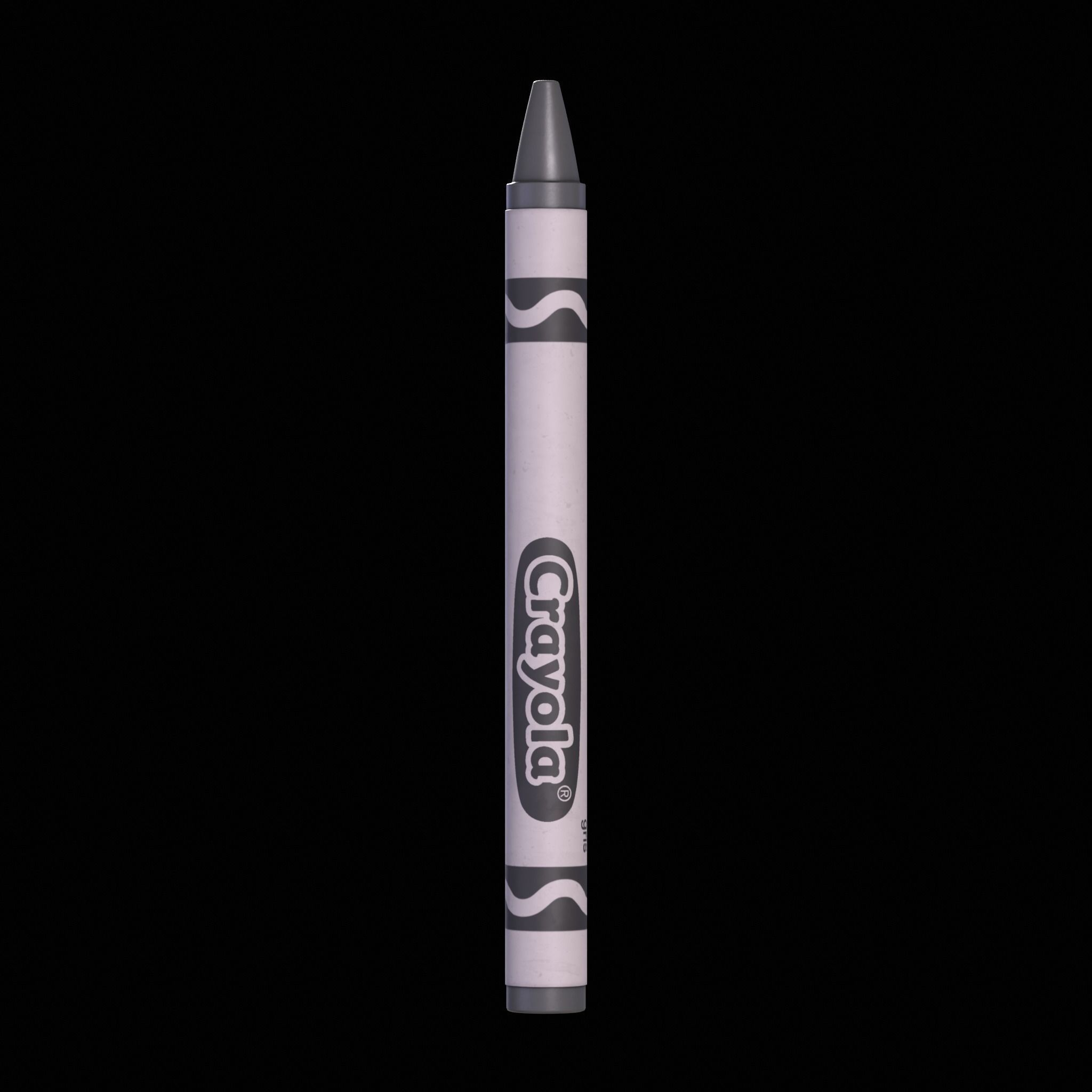 Crayons Low-poly 3D model_5