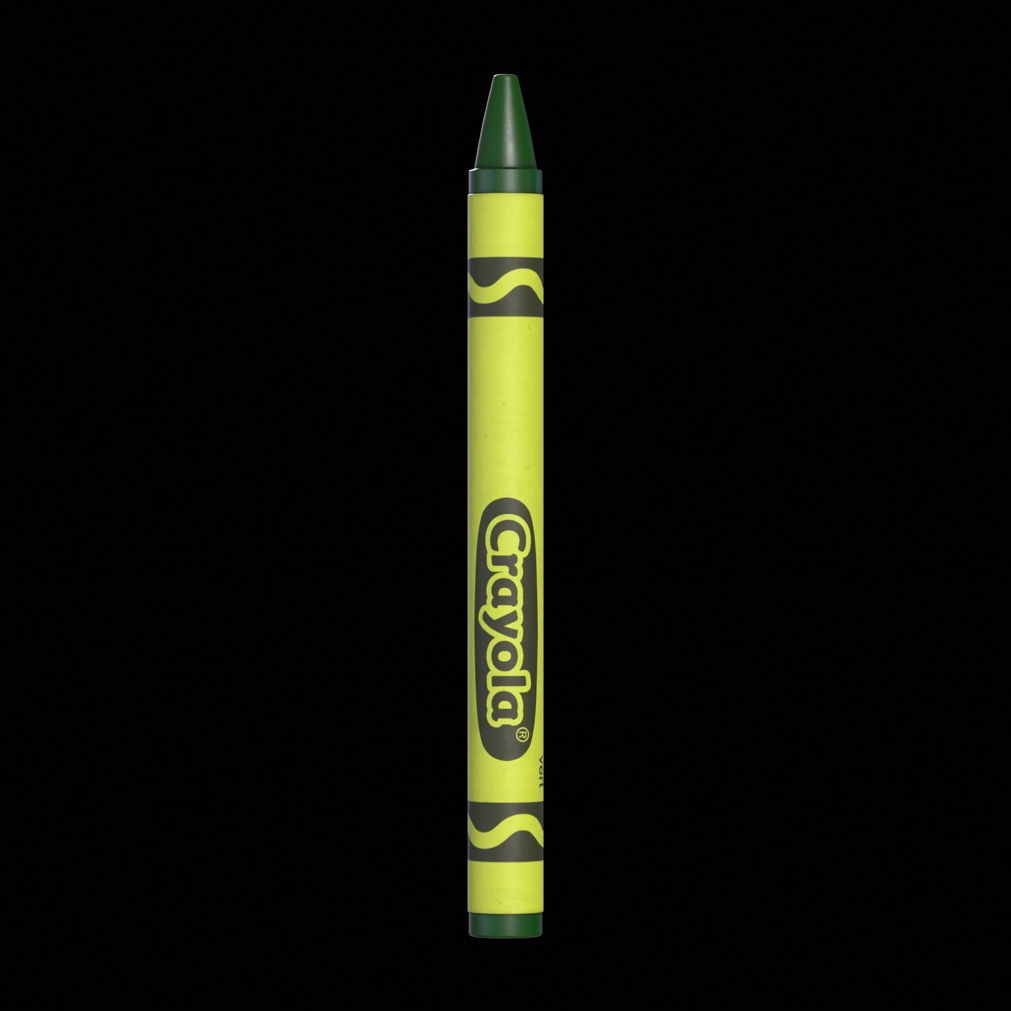 Crayons Low-poly 3D model_11