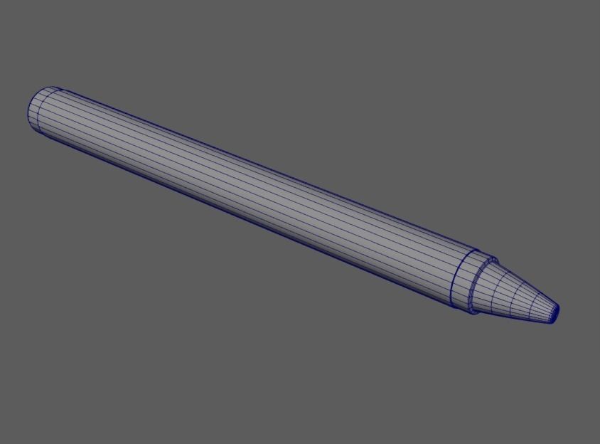 Crayons Low-poly 3D model_17