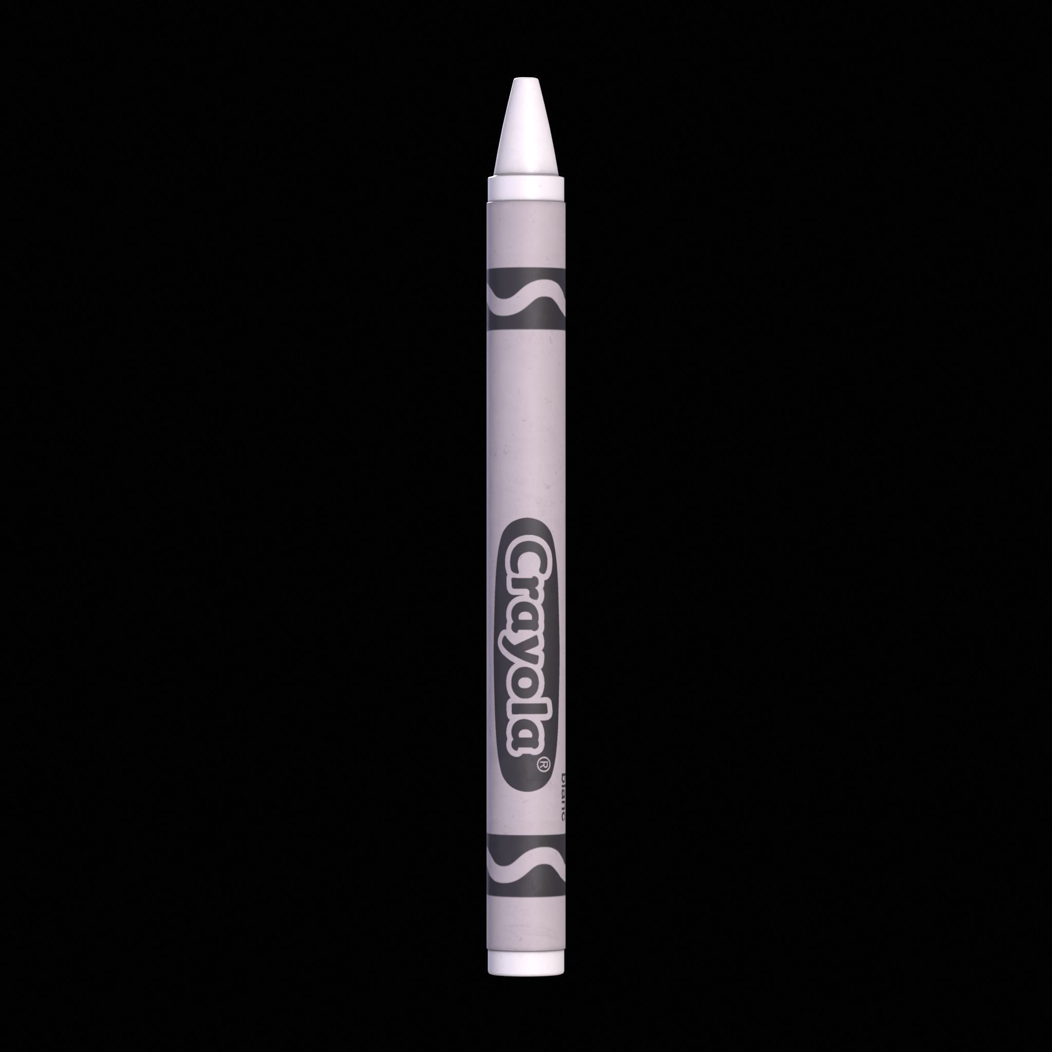 Crayons Low-poly 3D model_6