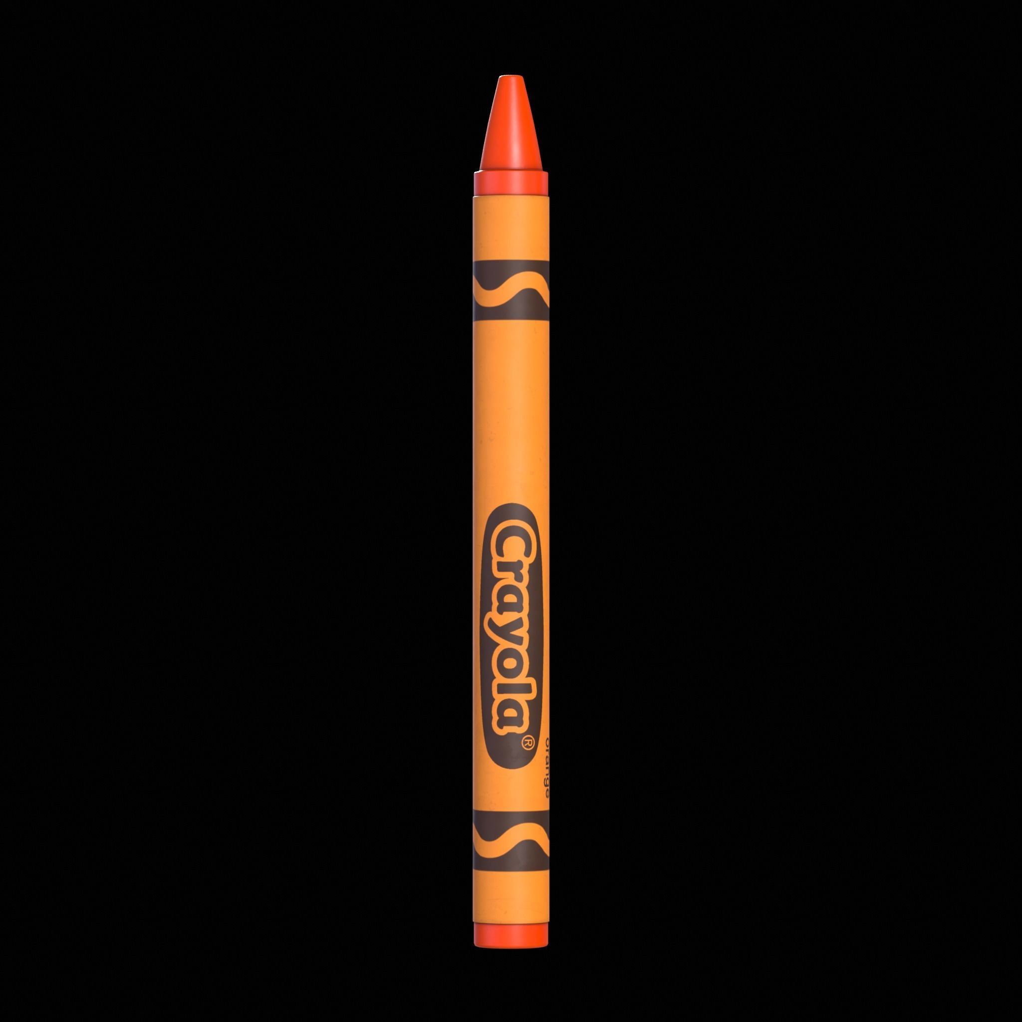 Crayons Low-poly 3D model_13