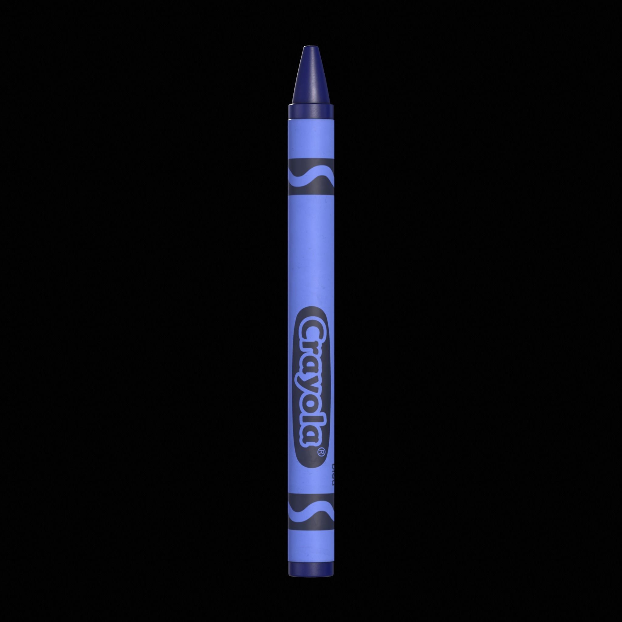 Crayons Low-poly 3D model_10