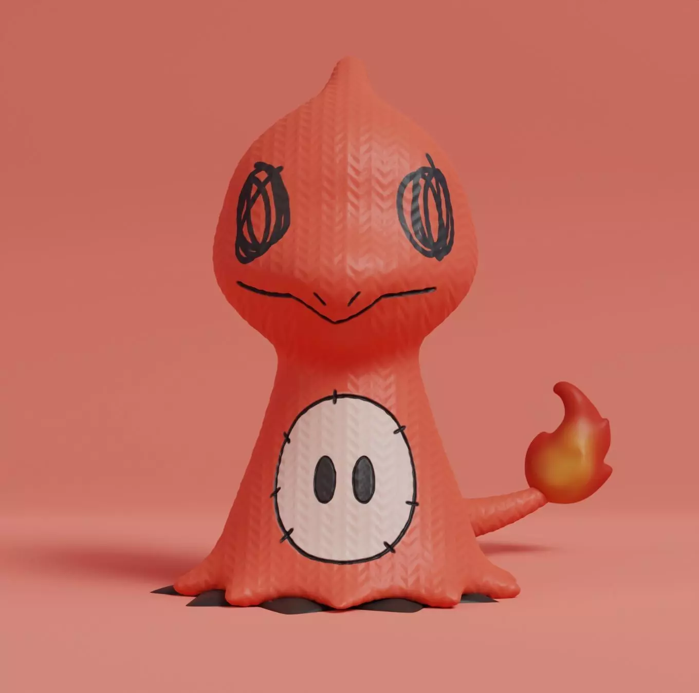 Pokemon - Mimikyu Charmeleon 3D print model_0