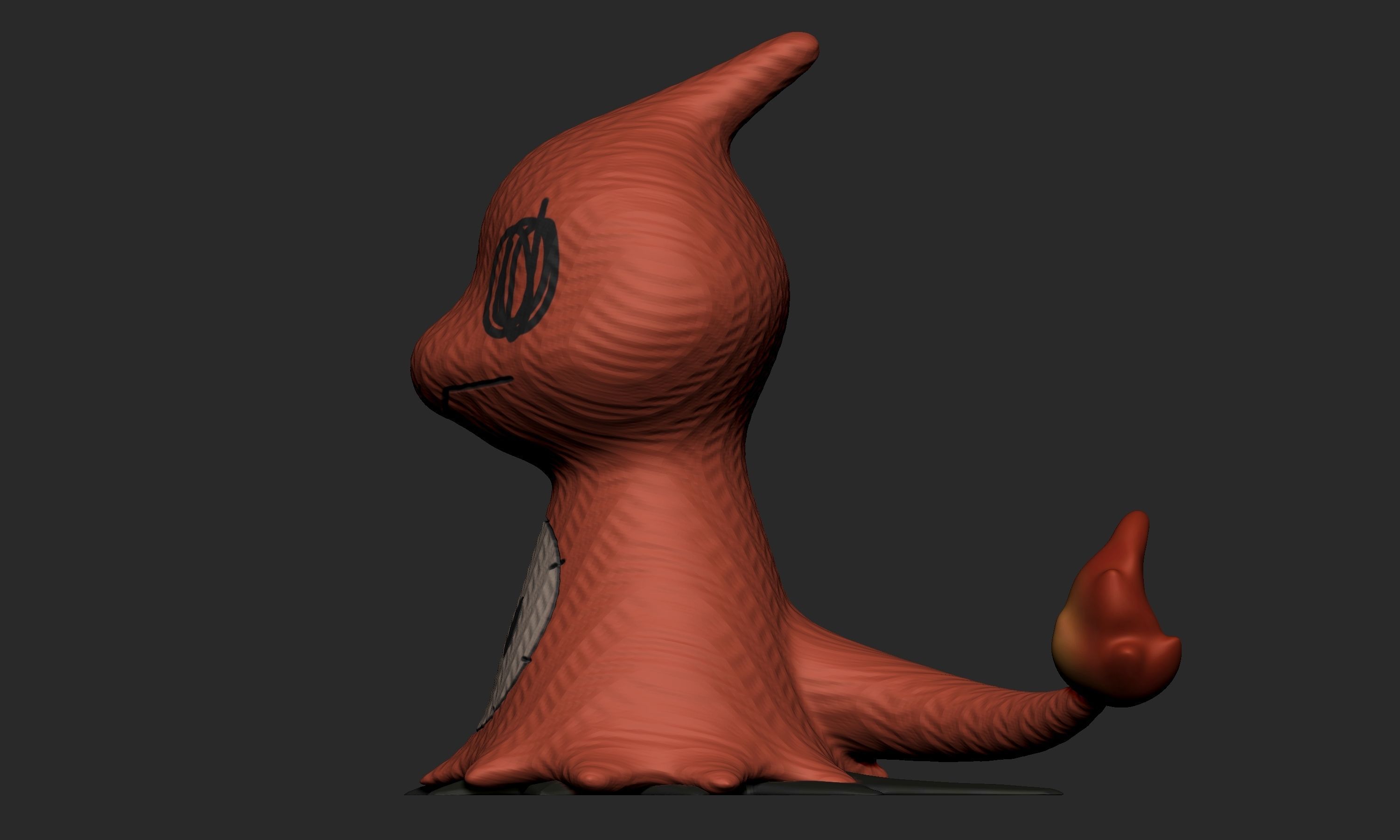 Pokemon - Mimikyu Charmeleon 3D print model_4
