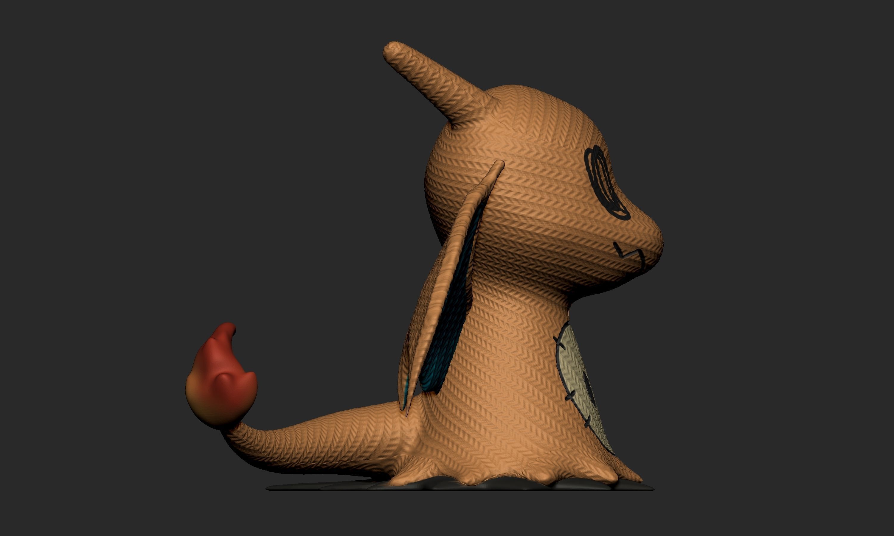 Pokemon - Mimikyu Charizard 3D print model_8