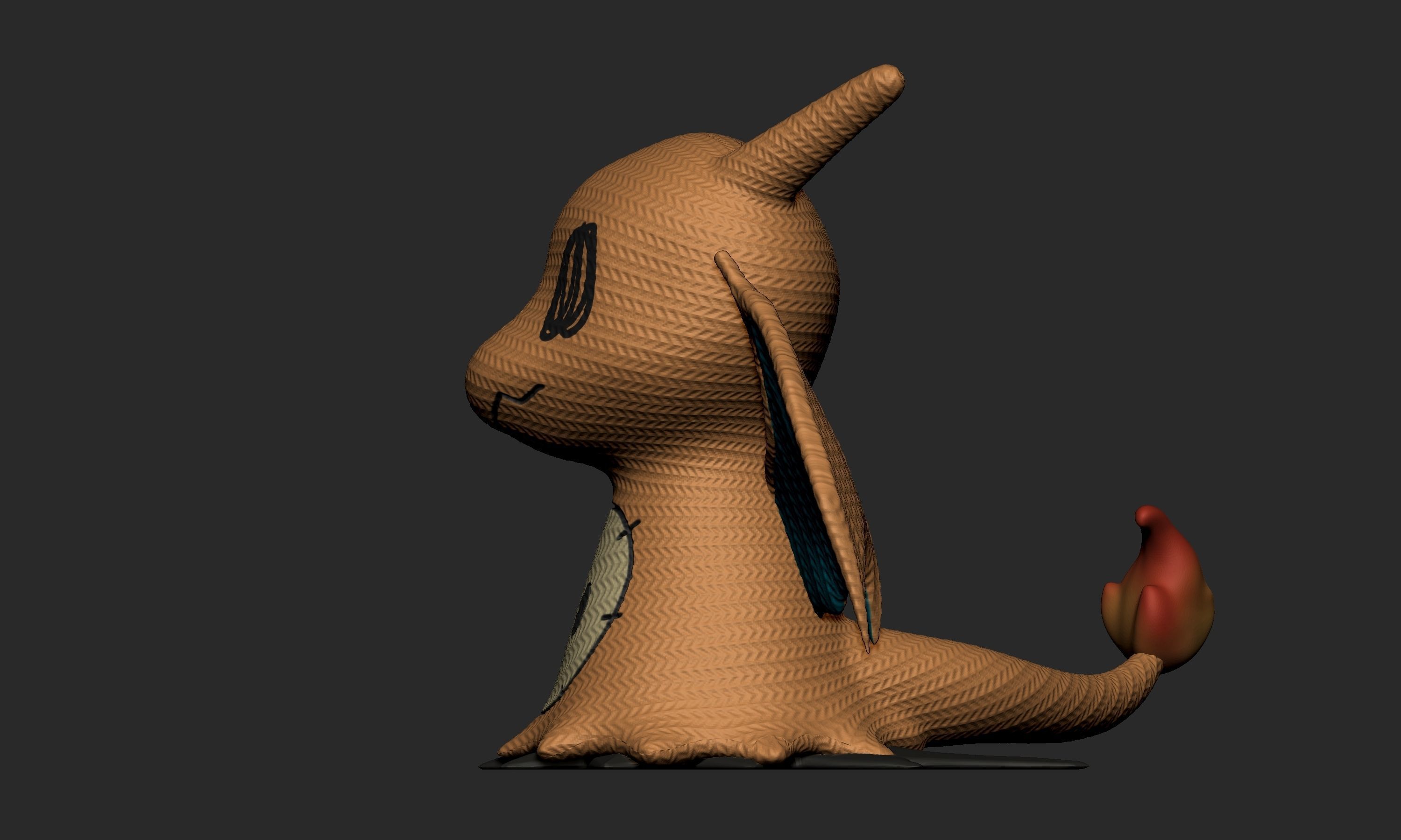 Pokemon - Mimikyu Charizard 3D print model_4