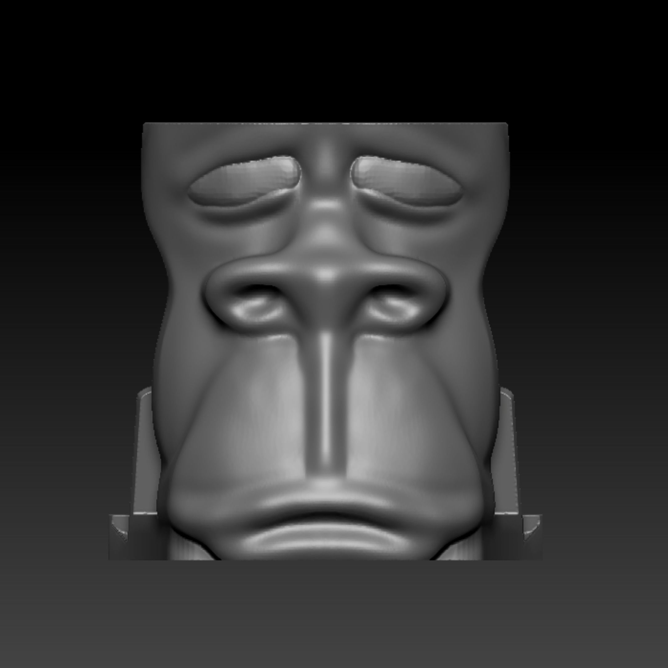 Unique Ape-Monkey Phone Holder with Pen Holder 3D print model_2