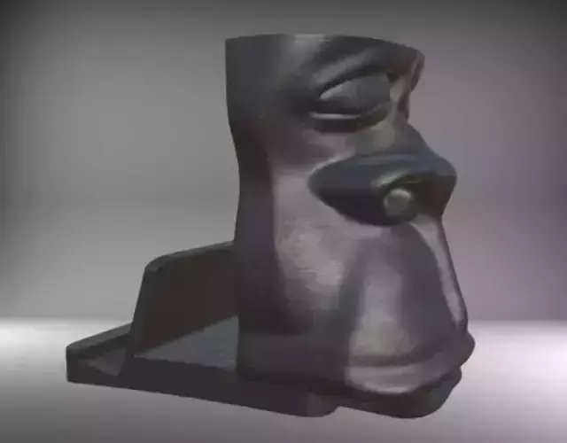 Unique Ape-Monkey Phone Holder with Pen Holder 3D print model