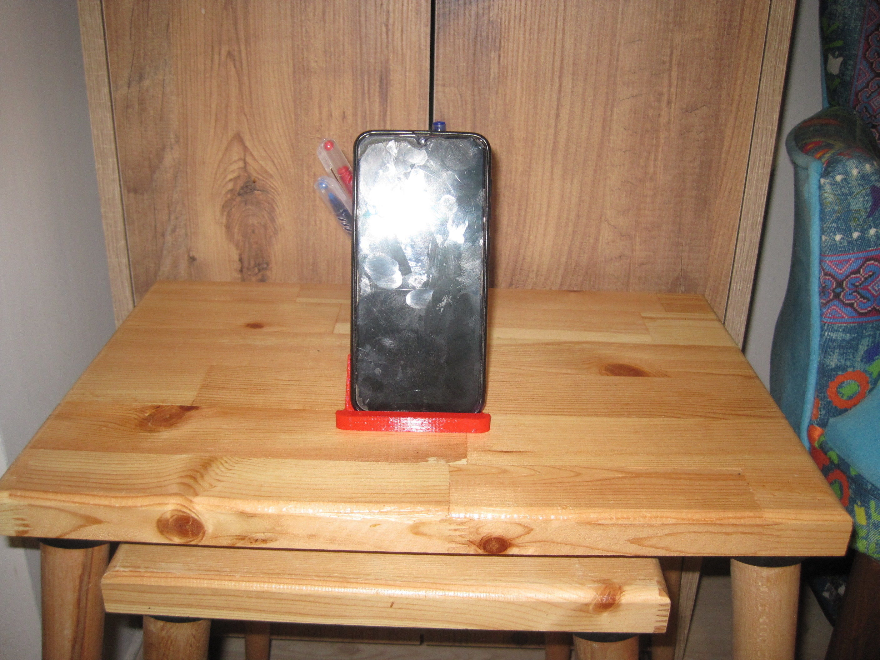 Unique Ape-Monkey Phone Holder with Pen Holder 3D print model_21
