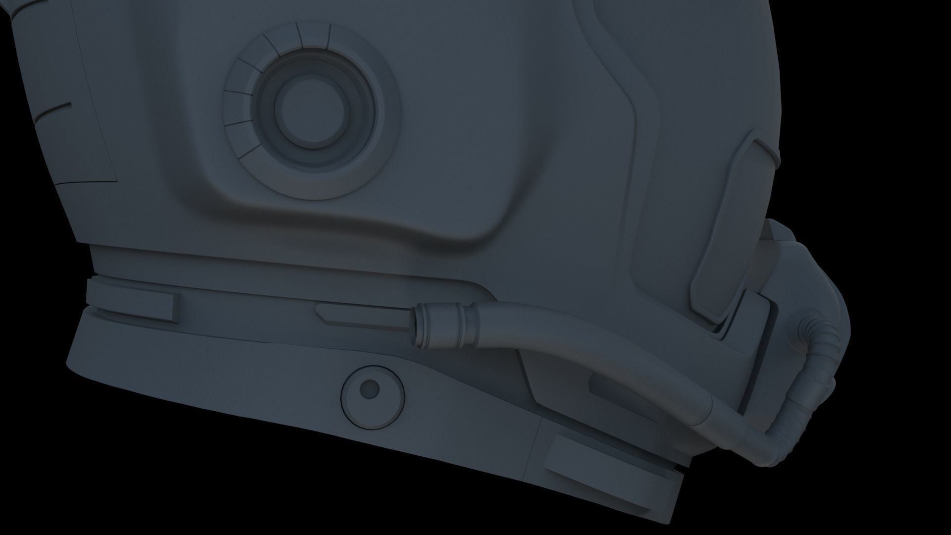 Sci-Fi Helmet 3D model_12