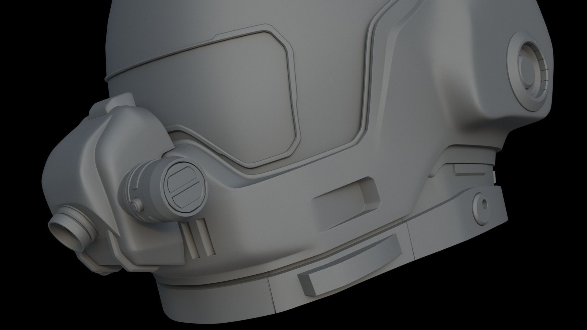 Sci-Fi Helmet 3D model_11