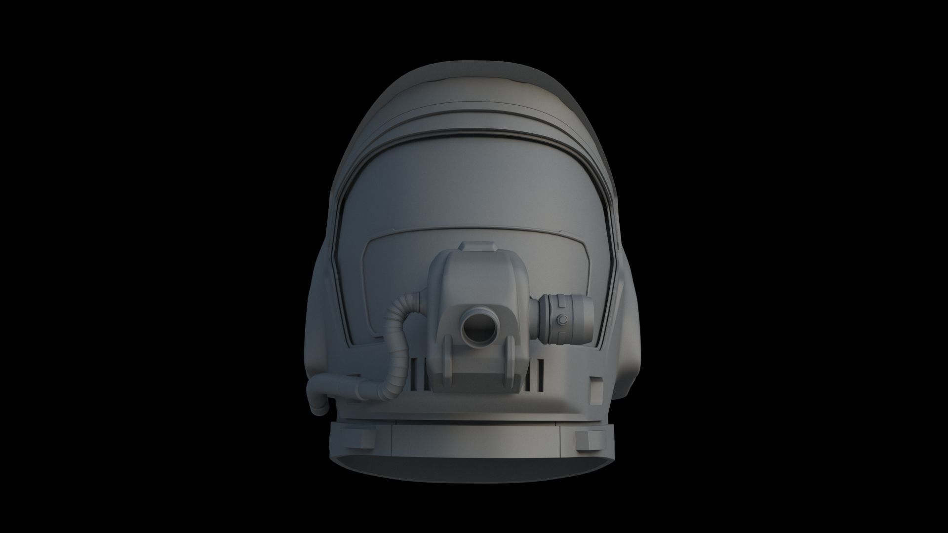 Sci-Fi Helmet 3D model_6
