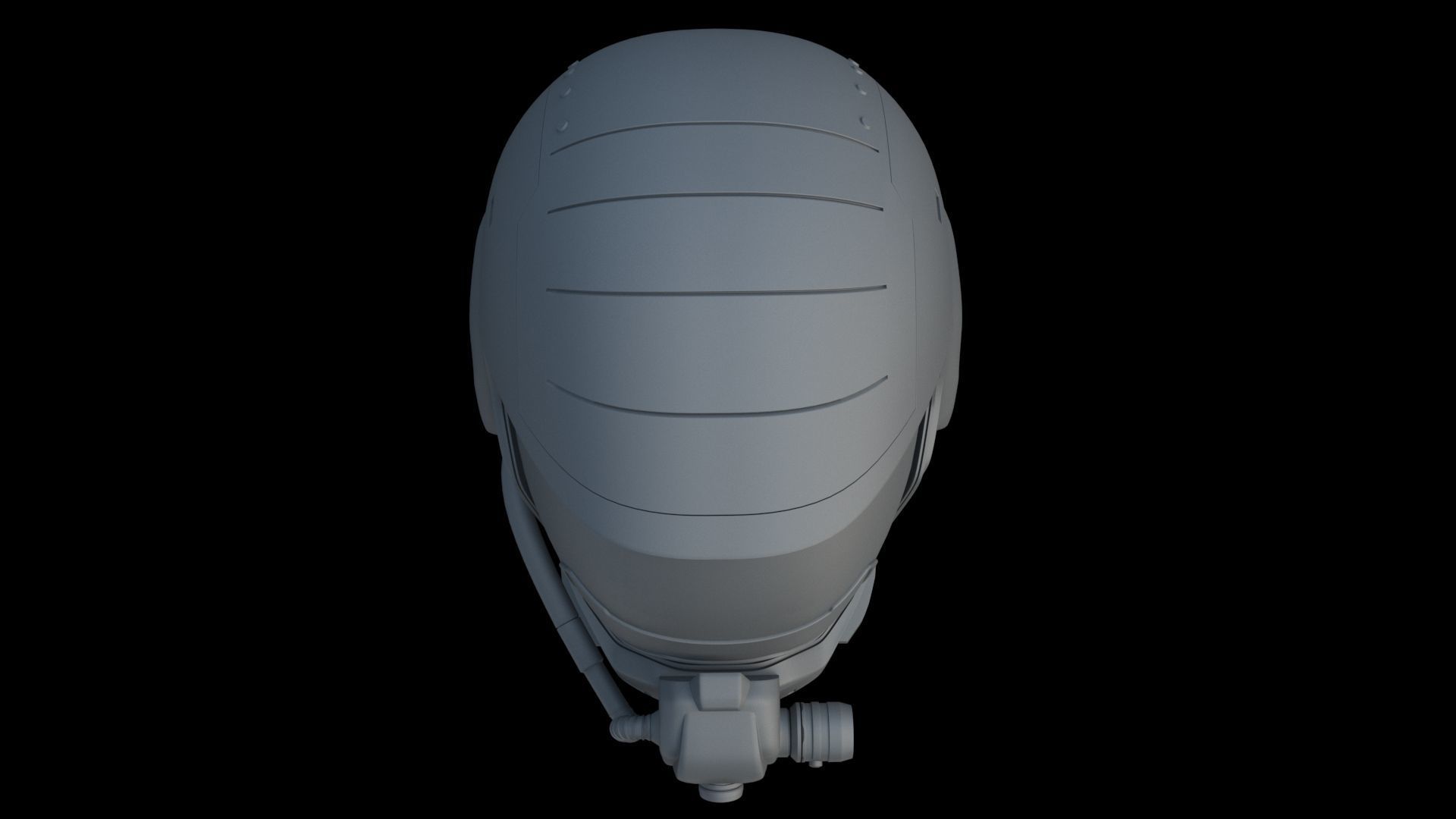 Sci-Fi Helmet 3D model_10