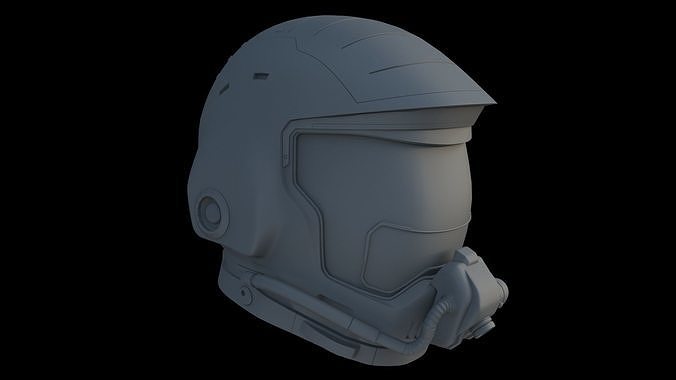 Sci-Fi Helmet 3D model