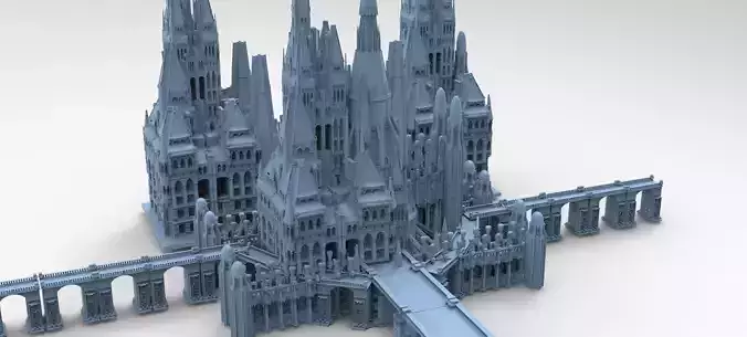 Tudor Castle Fantasy castle 3 models  