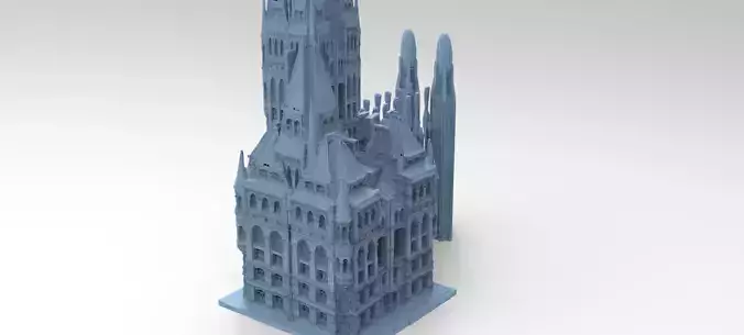 Tudor Castle Fantasy castle 7 3D model