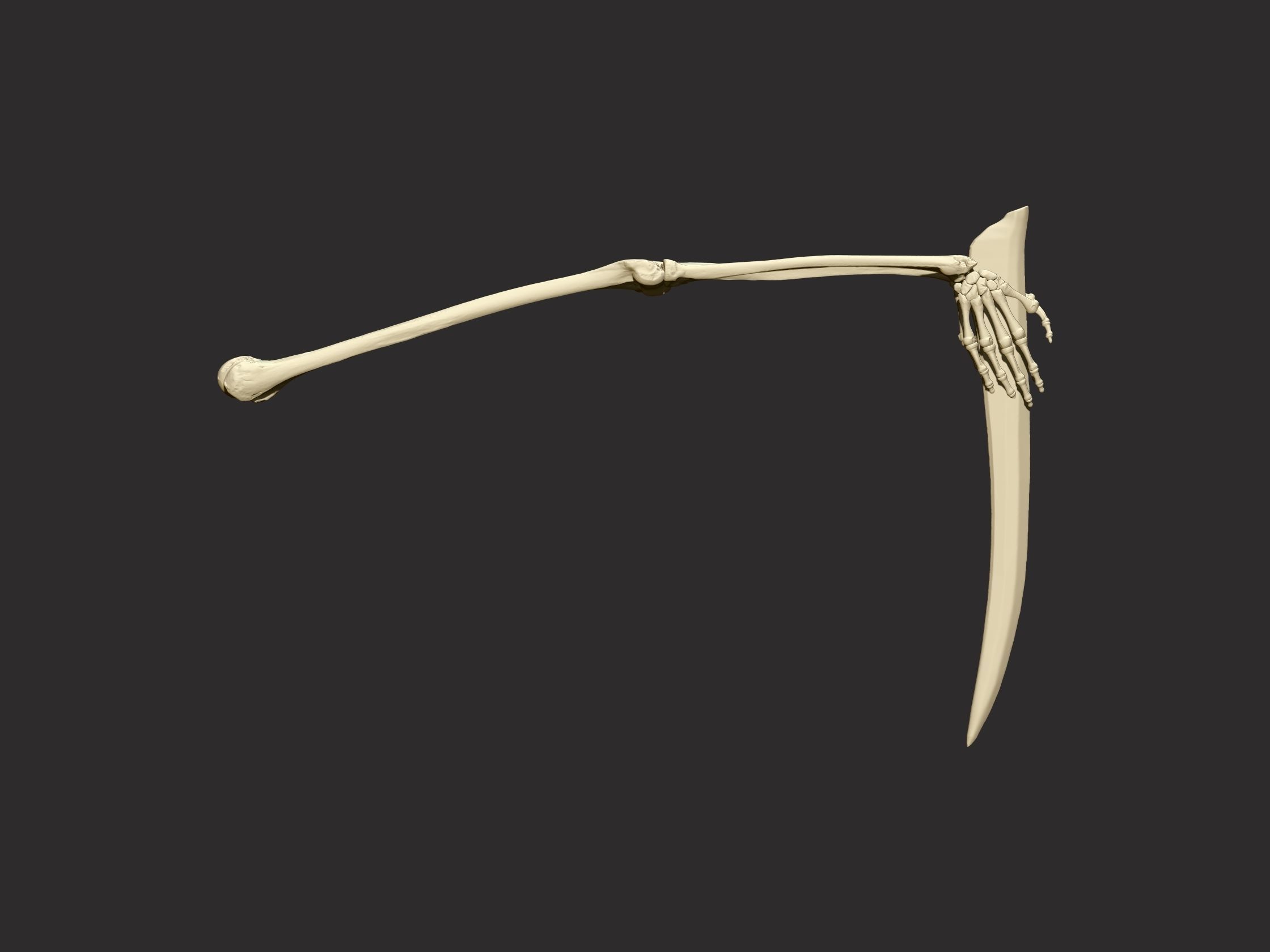 Giants Bone Scythe 3D print model_1