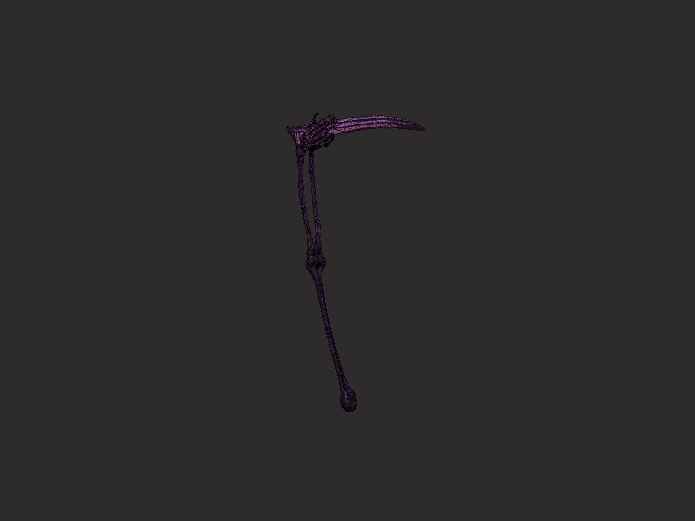 Giants Bone Scythe 3D print model_6