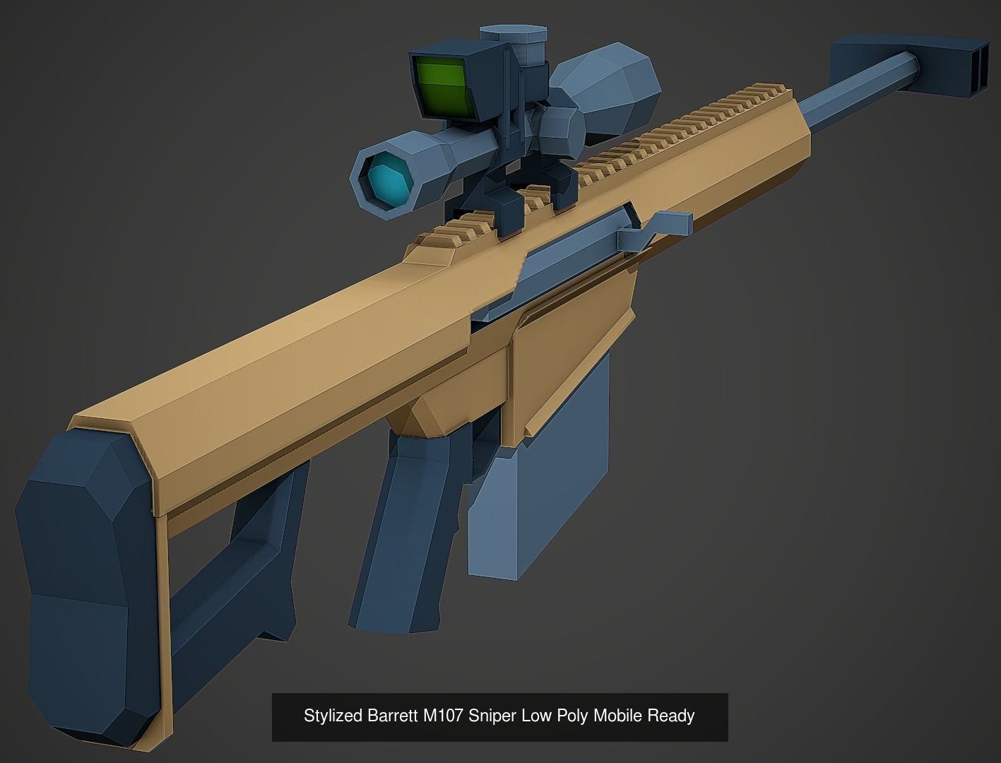 Large Stylized Weapon Pack vol 01 - Low Poly Game Ready 3D Model Collection_41