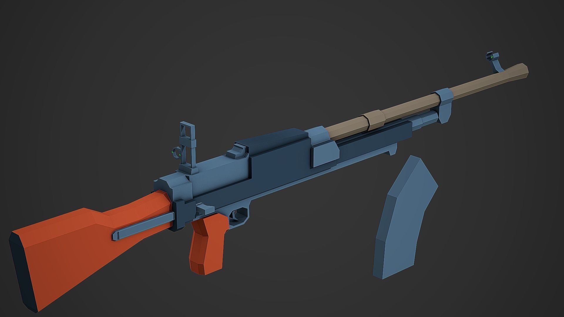 Large Stylized Weapon Pack vol 01 - Low Poly Game Ready 3D Model Collection_190