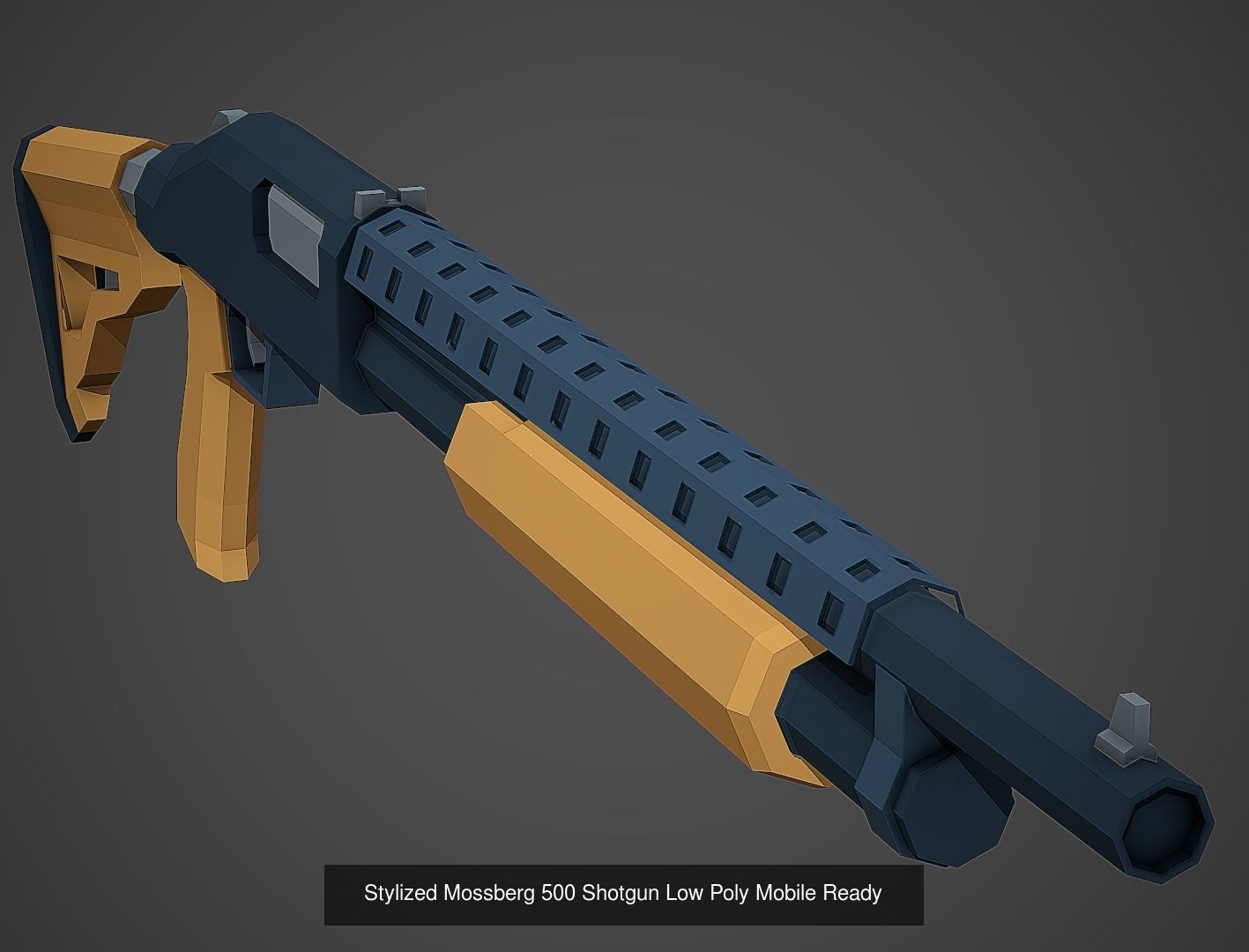 Large Stylized Weapon Pack vol 01 - Low Poly Game Ready 3D Model Collection_11