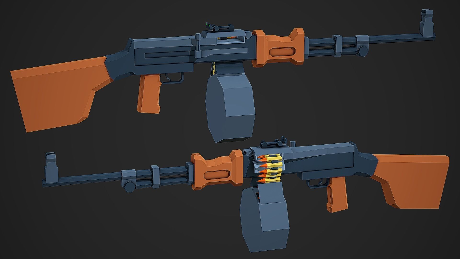 Large Stylized Weapon Pack vol 01 - Low Poly Game Ready 3D Model Collection_192