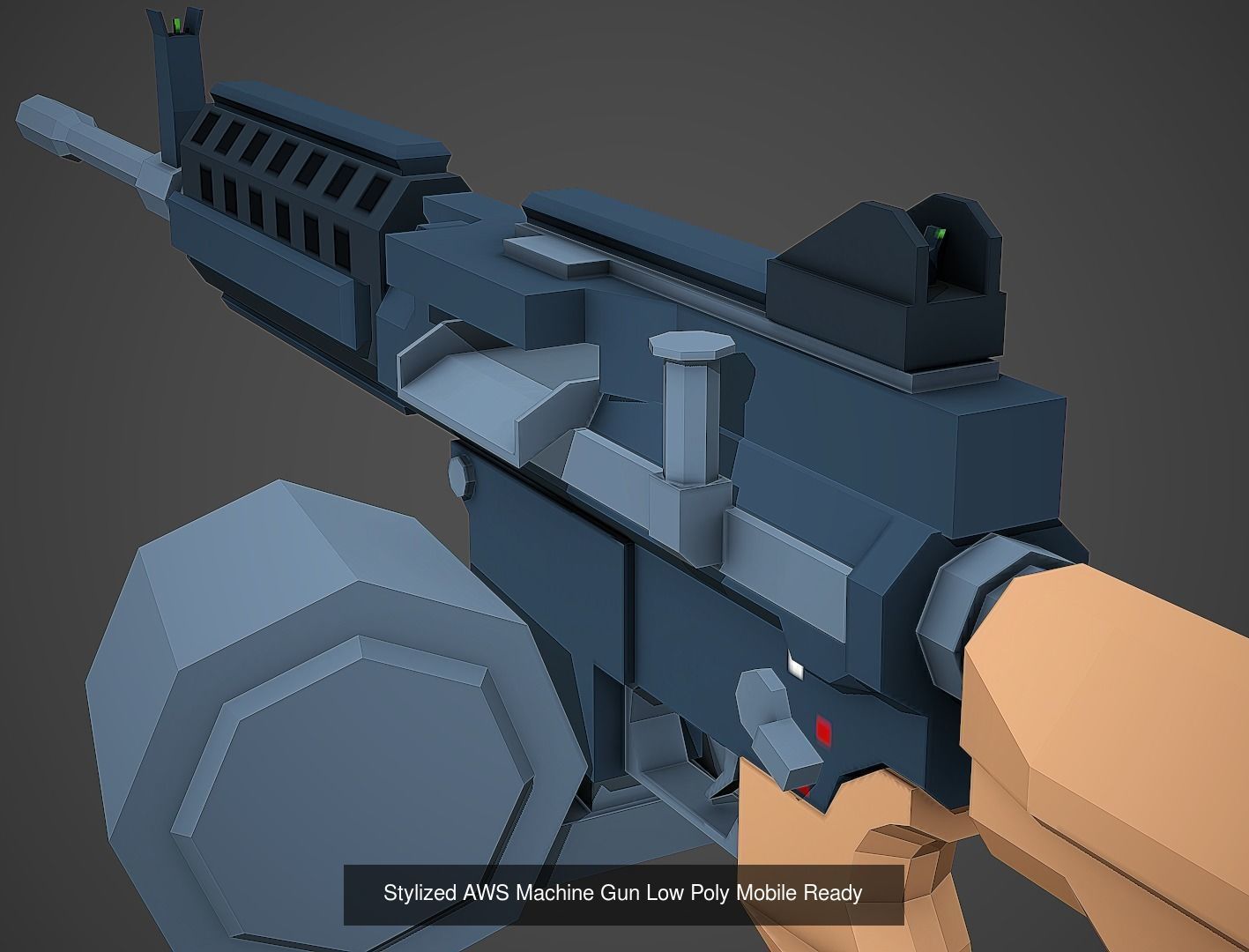 Large Stylized Weapon Pack vol 01 - Low Poly Game Ready 3D Model Collection_49